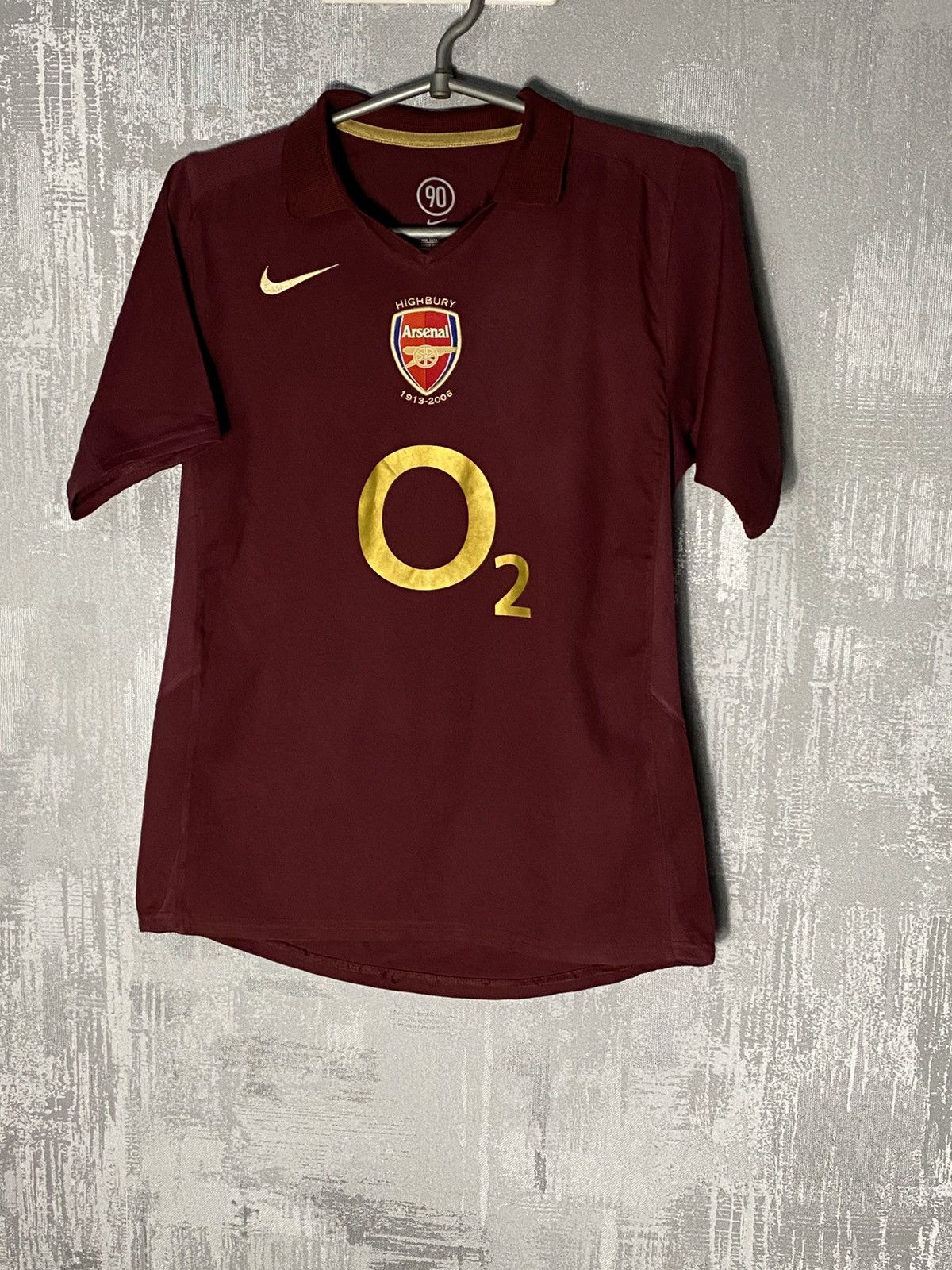 Nike 2005 Arsenal Nike Soccer Jersey #14 Henry Football L Boys Size US XXS / EU 40 - 1 Thumbnail
