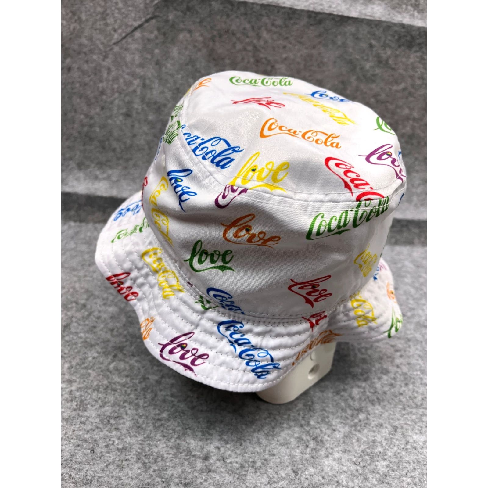 Vintage Coca Cola Hat Cap Strap Back Adult Rainbow AOP Cotton Love Pride Reversible Size ONE SIZE - 5 Thumbnail