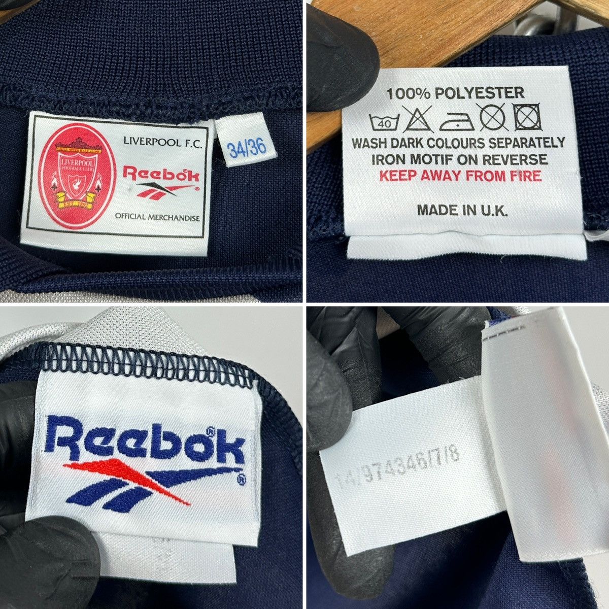 Reebok 1997/98 Vintage Reebok Liverpool Goalkeeper Soccer Jersey Size US S / EU 44-46 / 1 - 20 Thumbnail