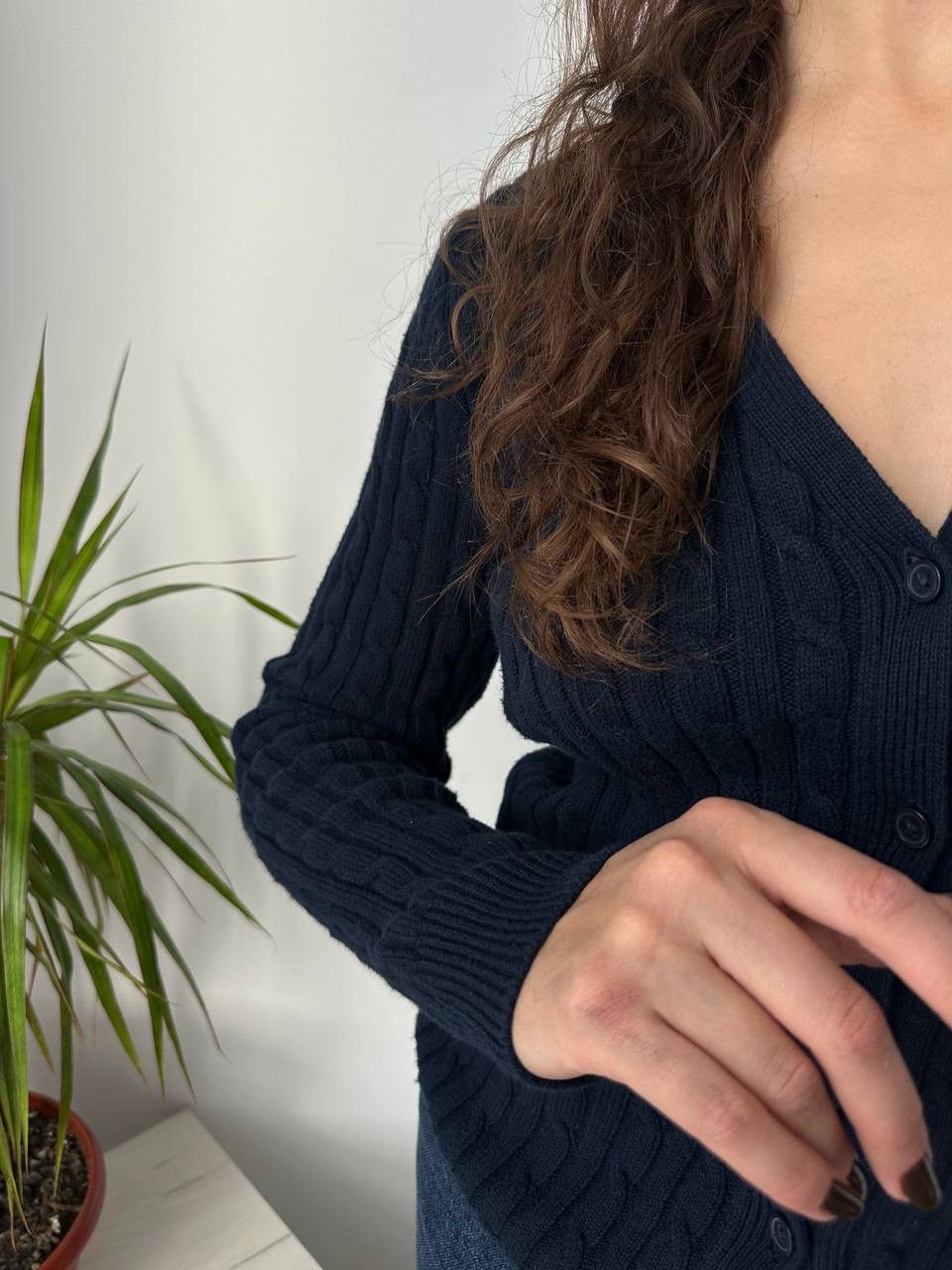 Vintage Vintage Cardigan Blue Jumper Pullover Womens Sweater Size L / US 10 / IT 46 - 5 Thumbnail