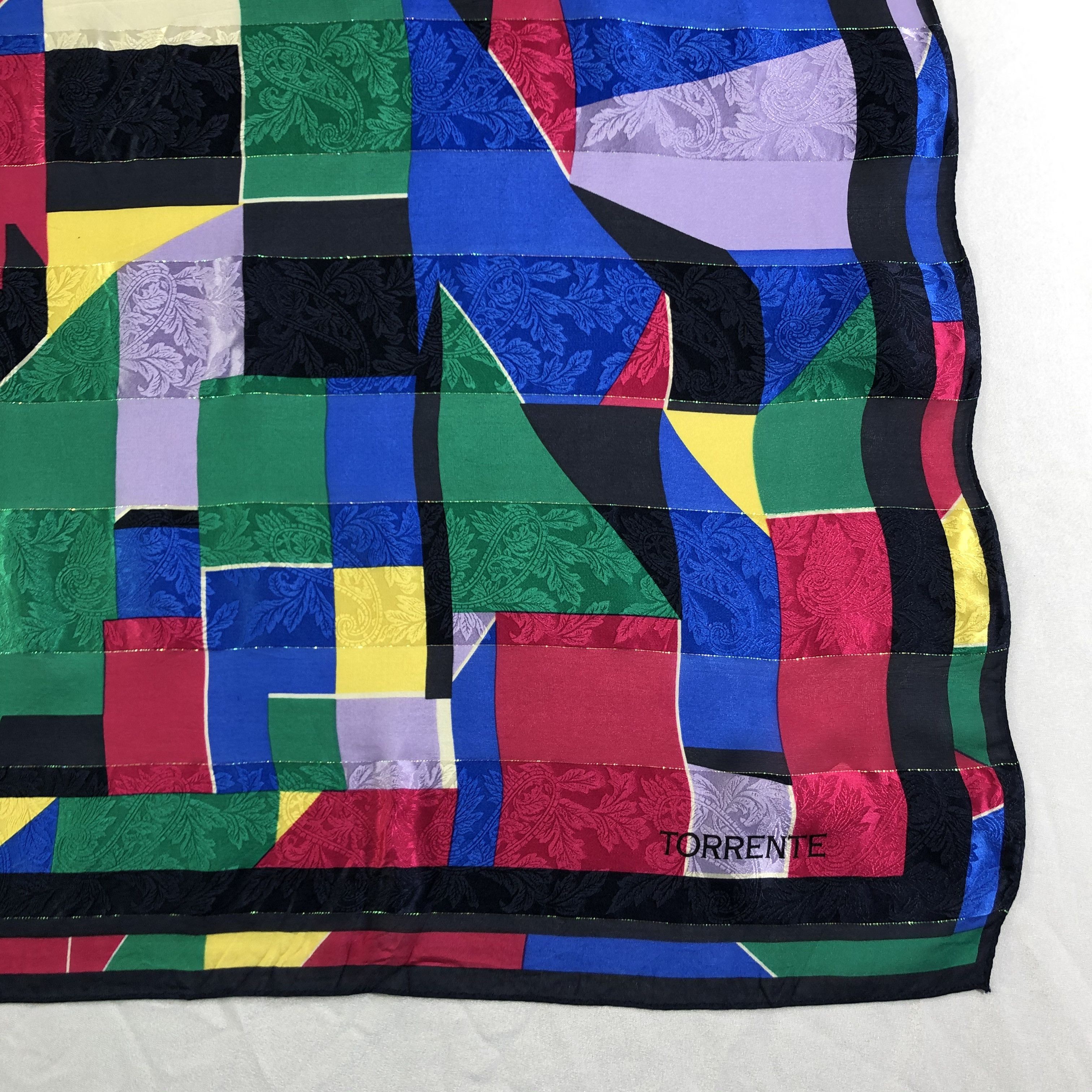 Vintage Vintage Torrente Silk Scarf Size ONE SIZE - 3 Thumbnail