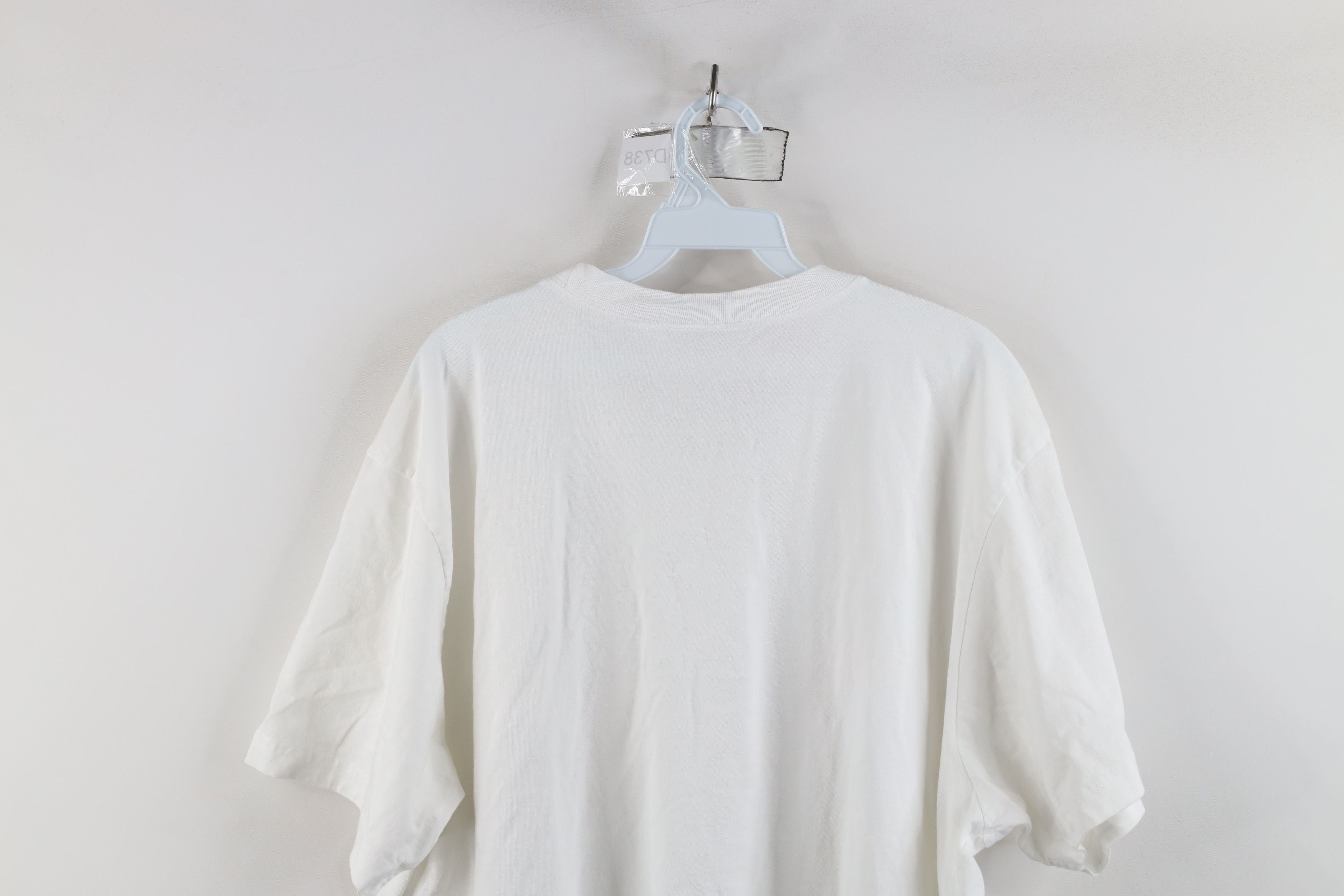 Vintage Vintage 90s Streetwear Cotton Short Sleeve T-Shirt White Size 3XL / US 20-22 - 8 Thumbnail