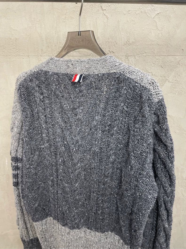 Thom Browne Thom browne Gray color-blocked four-striped wool horsehair Size US S / EU 44-46 / 1 - 4 Thumbnail