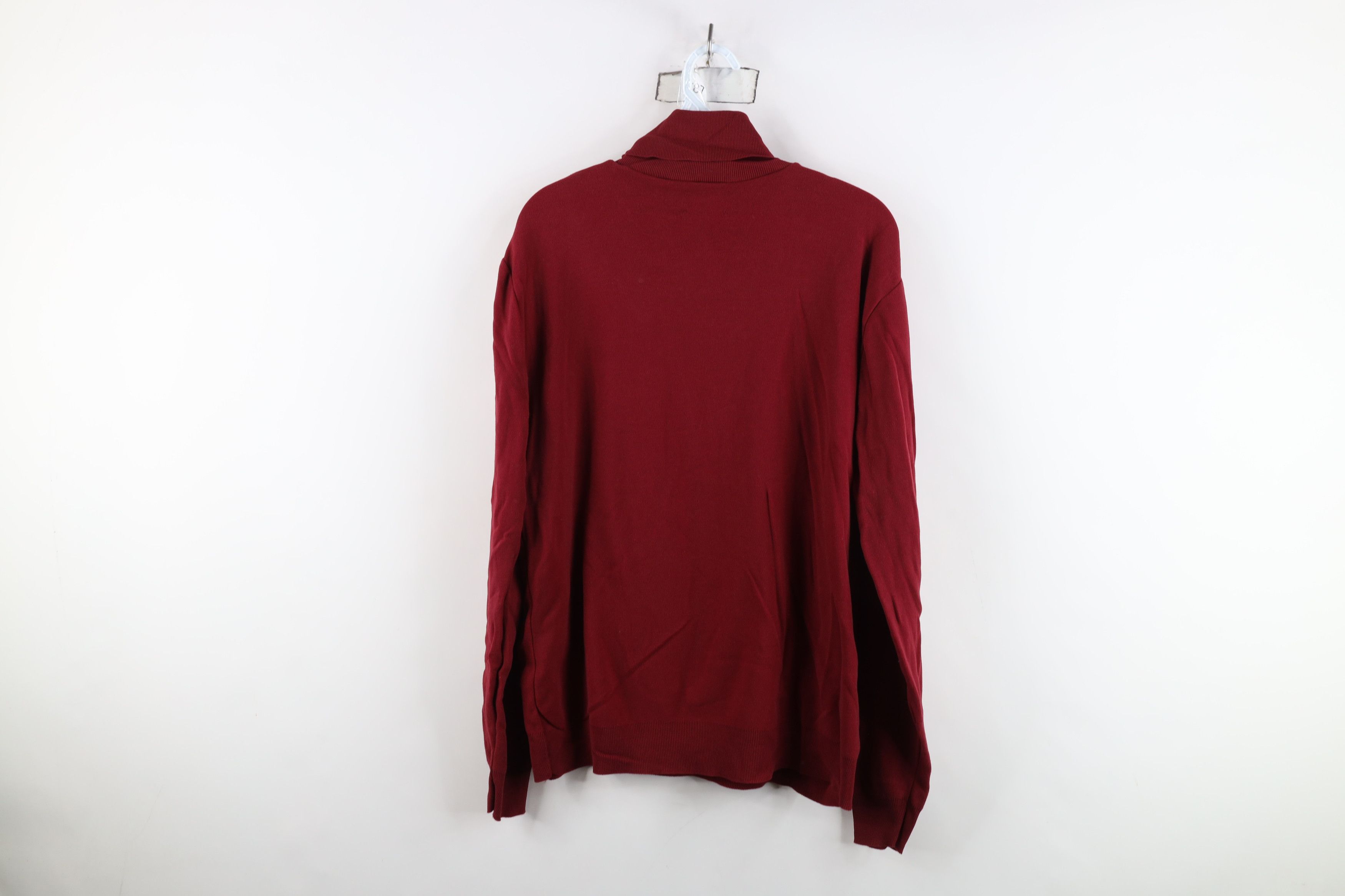 Vintage Vintage 60s 70s Streetwear Lon Knit Turtleneck Shirt Red USA Size US L / EU 52-54 / 3 - 9 Thumbnail
