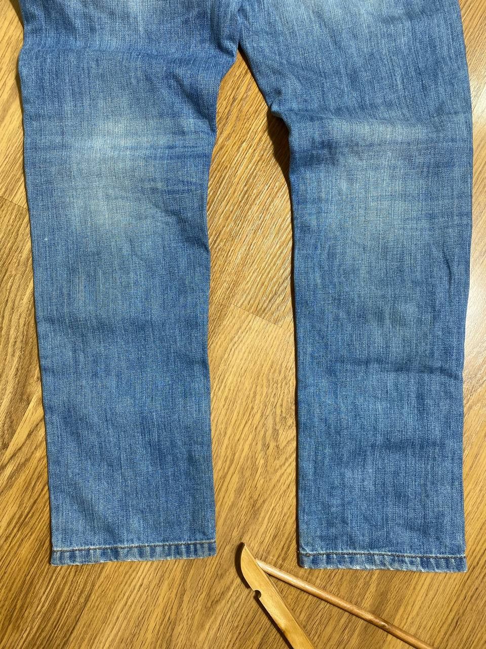 Japanese Brand Dirty Distressed Jeans Patchwork Painted Flared Baggy Size US 32 / EU 48 - 9 Thumbnail
