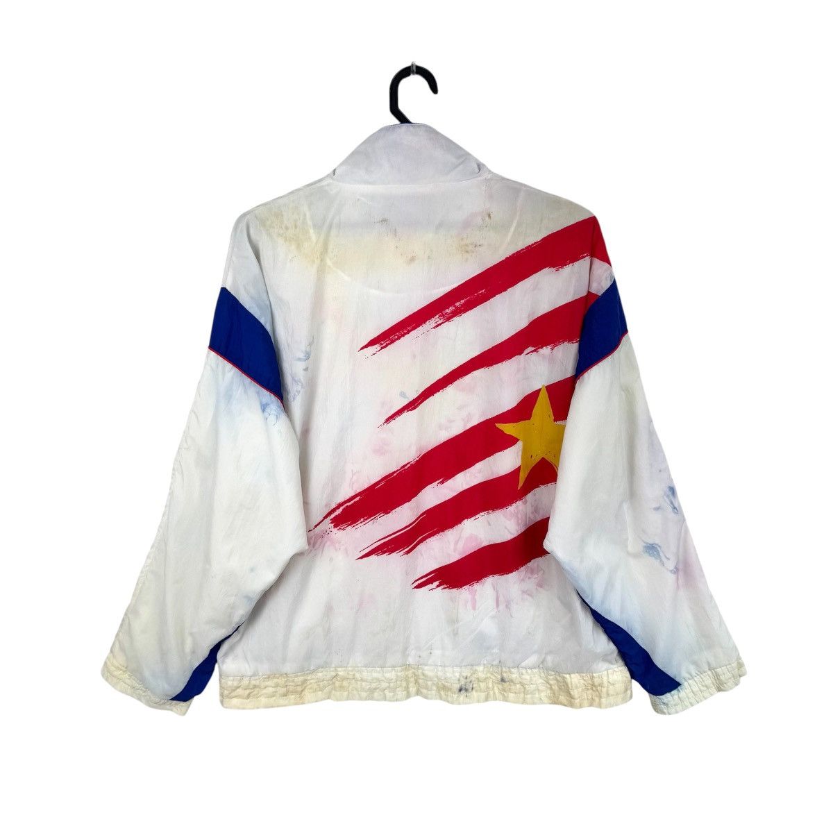 Reebok × Vintage Vintage Thrash Reebok Flag Jacket Size US M / EU 48-50 / 2 - 2 Thumbnail