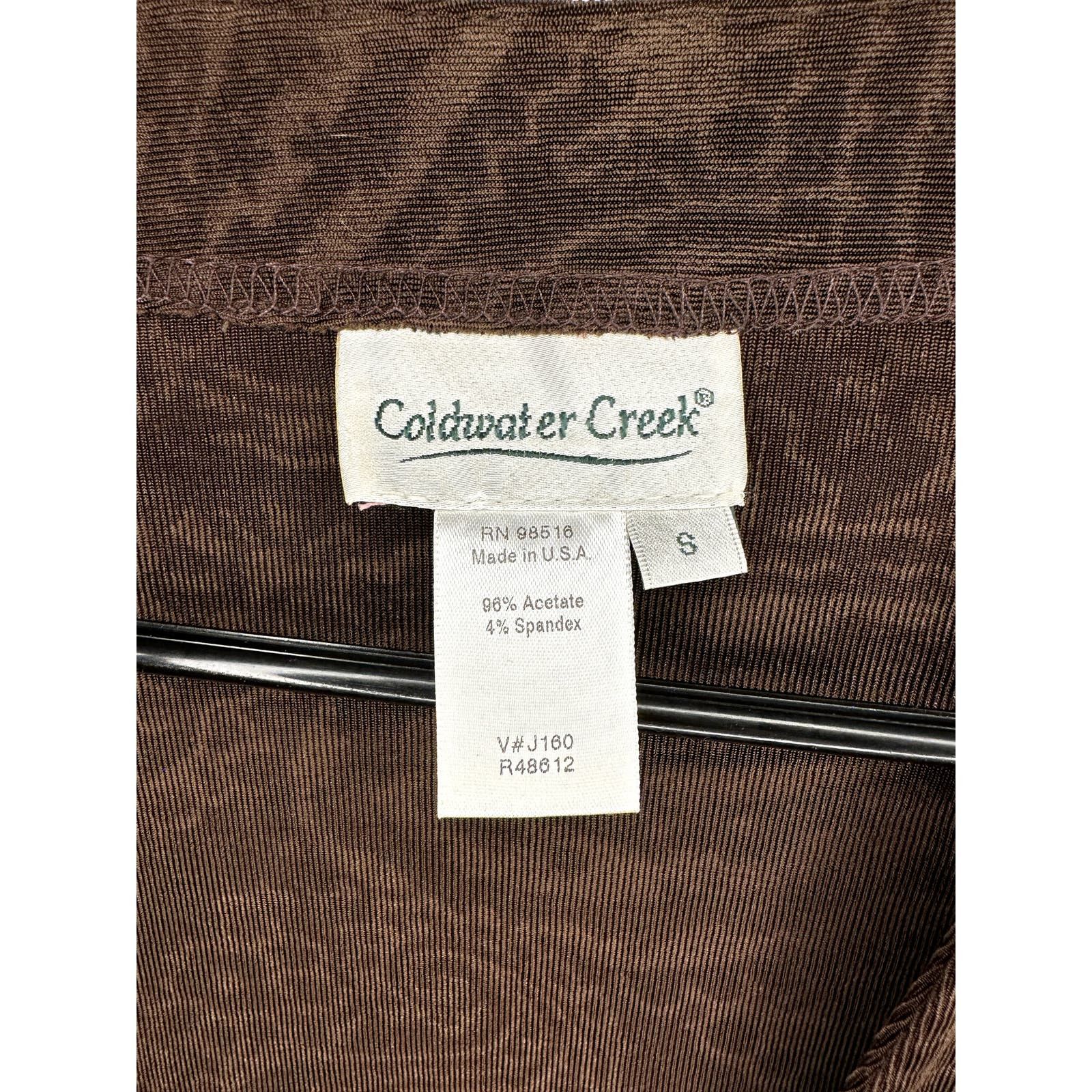 Coldwater Creek Coldwater Creek Paisley Long Sleeve Cardigan Brown S Size S / US 4 / IT 40 - 4 Thumbnail