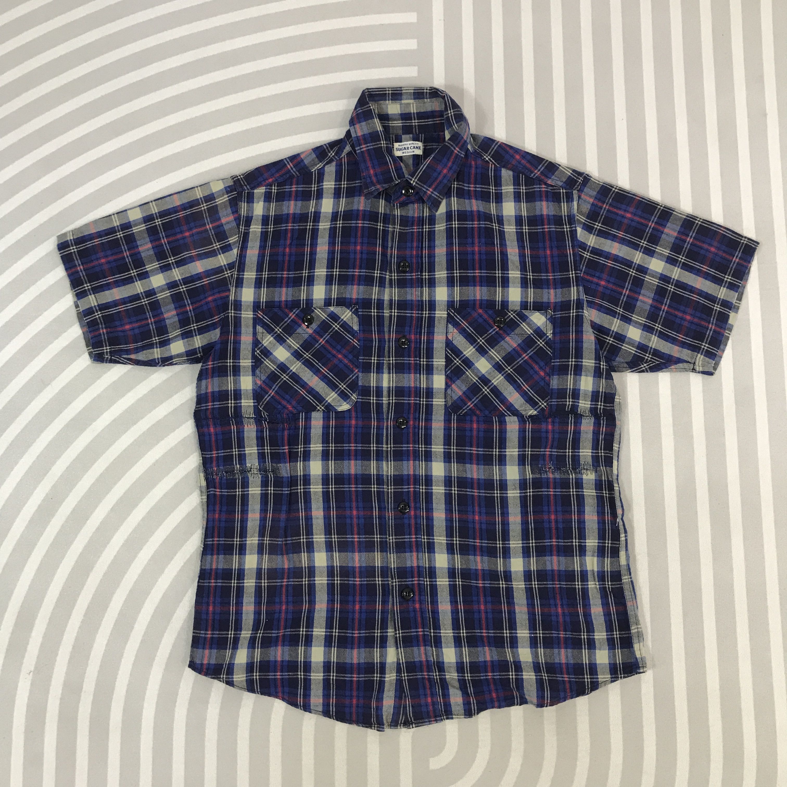 Sugar Cane Vintage Sugar cane Tartan Distressed button up Shirt Size US M / EU 48-50 / 2 - 1 Thumbnail