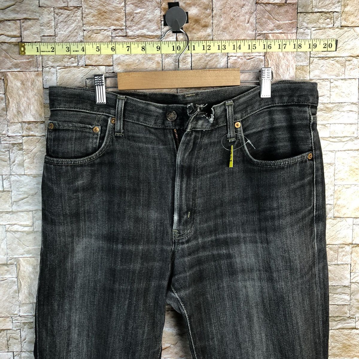 Edwin Edwin Black Denim vintage ripped distressed Pants #7598 Size US 34 / EU 50 - 4 Thumbnail