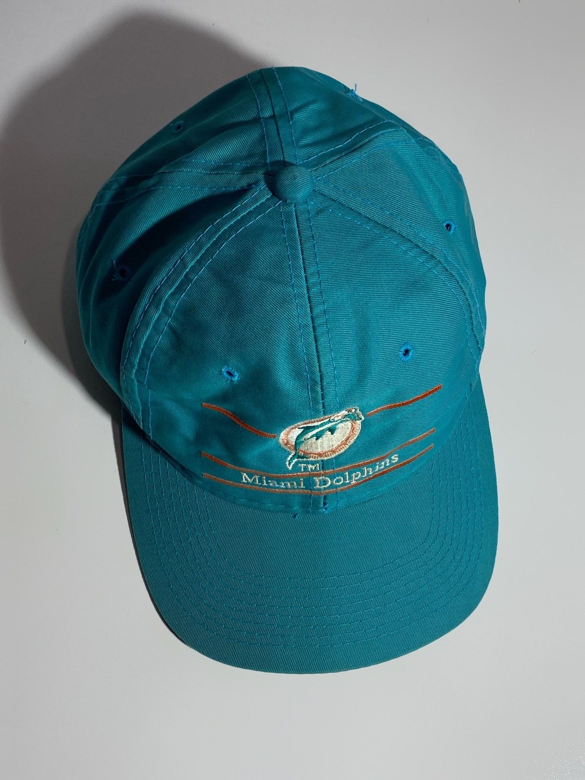 NFL Rare 80s Miami Dolphins Logo Annco Sharktooth Snapback Hat Size ONE SIZE - 9 Thumbnail