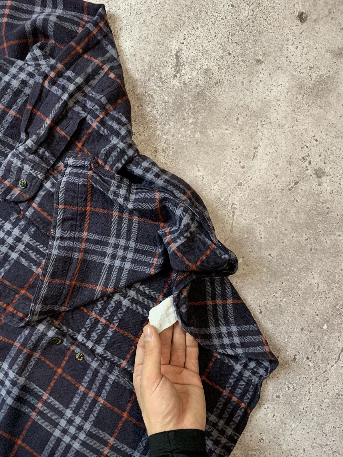 Burberry × Vintage Vintage Burberry Nova Check Button Up Shirt Size US XXL / EU 58 / 5 - 6 Thumbnail