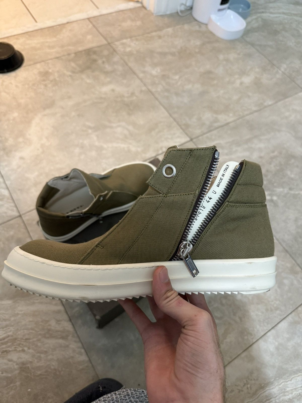 Rick Owens Island Dunk Rick Owen’s Mid Top Size US 11 / EU 44 - 9 Thumbnail