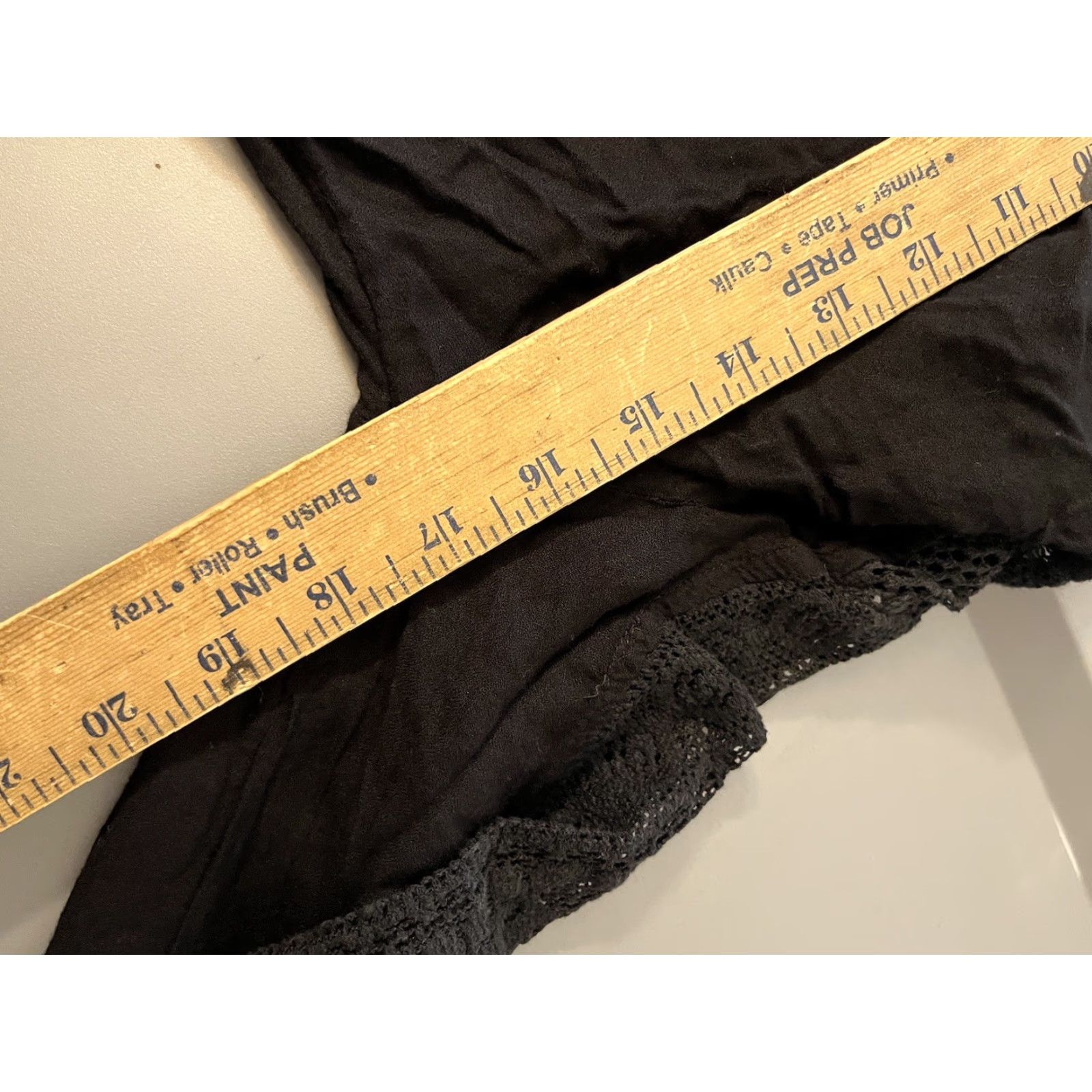 O'Neill VINTAGE O'Neill Women's Blouse M Black Solid V-Neck Long Sleeve Pullover Baumwolle Bell Sleeve Top 80s Size M / US 6-8 / IT 42-44 - 5 Thumbnail