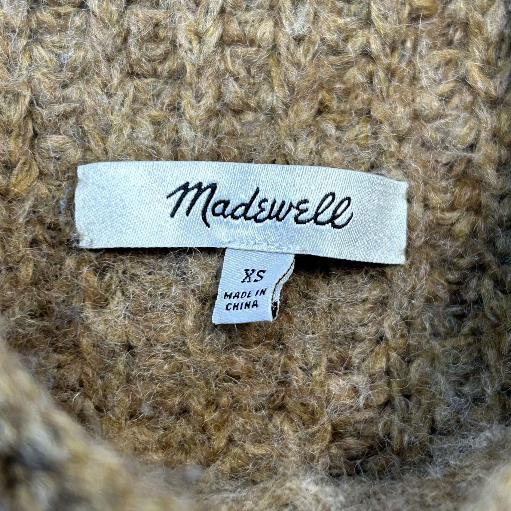 Madewell Madewell Stimpson Sweater Vest Toffee Brown Womens XS Lagenlook Boho Size XS / US 0-2 / IT 36-38 - 7 Thumbnail