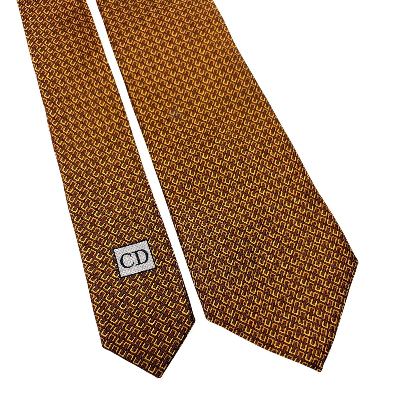 Christian Dior Monsieur Christian Dior Abstract Pattern Tie Size ONE SIZE - 3 Thumbnail