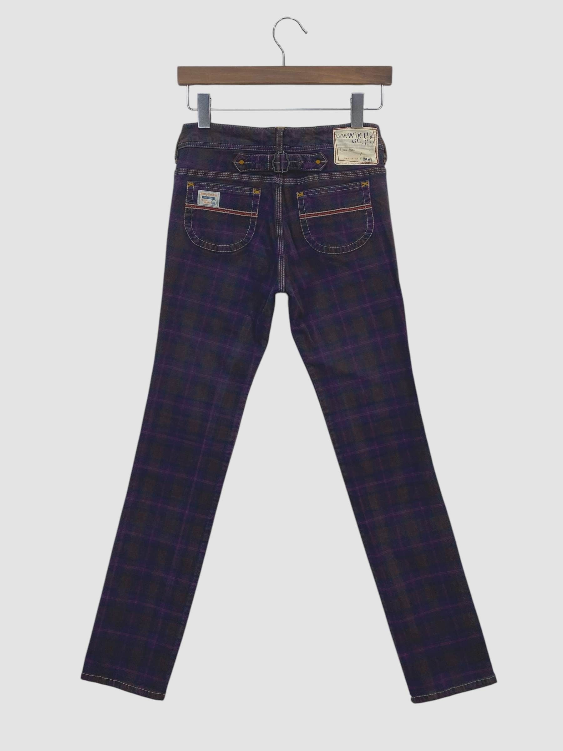 Japanese Brand Betty Smith Pants Checkered Pants Size 25" / US 0 / IT 36 - 1 Thumbnail