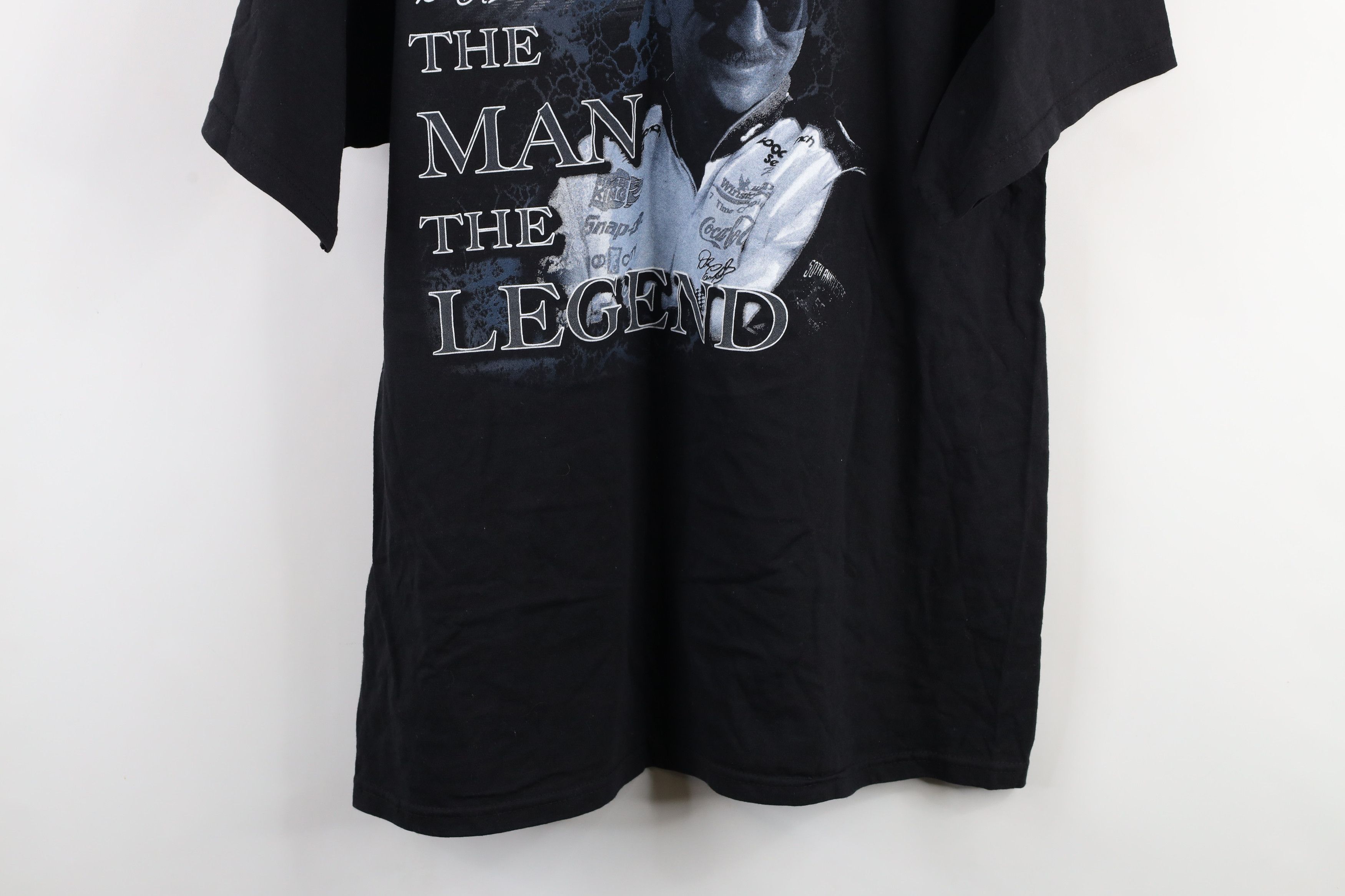 Vintage Deadstock Y2K NASCAR Dale Earnhardt Racing T-Shirt Black Size US XL / EU 56 / 4 - 12 Thumbnail