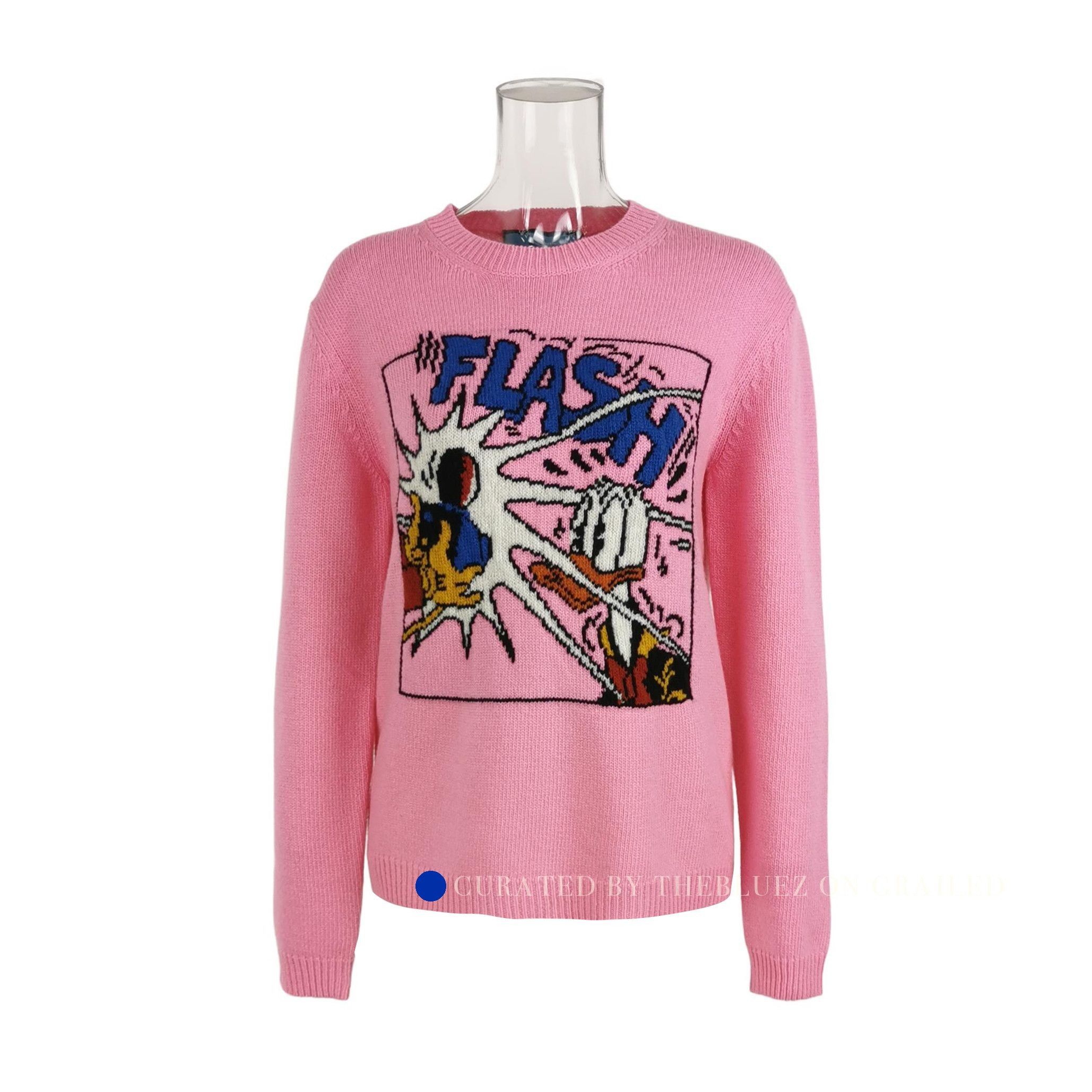 Gucci Donald Duck Graphic Knit Sweater in Pink Size US S / EU 44-46 / 1 - 1 Thumbnail