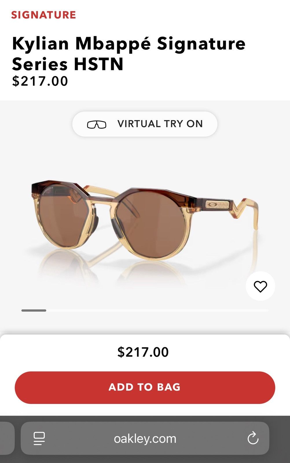 Oakley Oakley HSTN M x Kylian Mbappé Dark Amber/Light Curry Size ONE SIZE - 21 Thumbnail