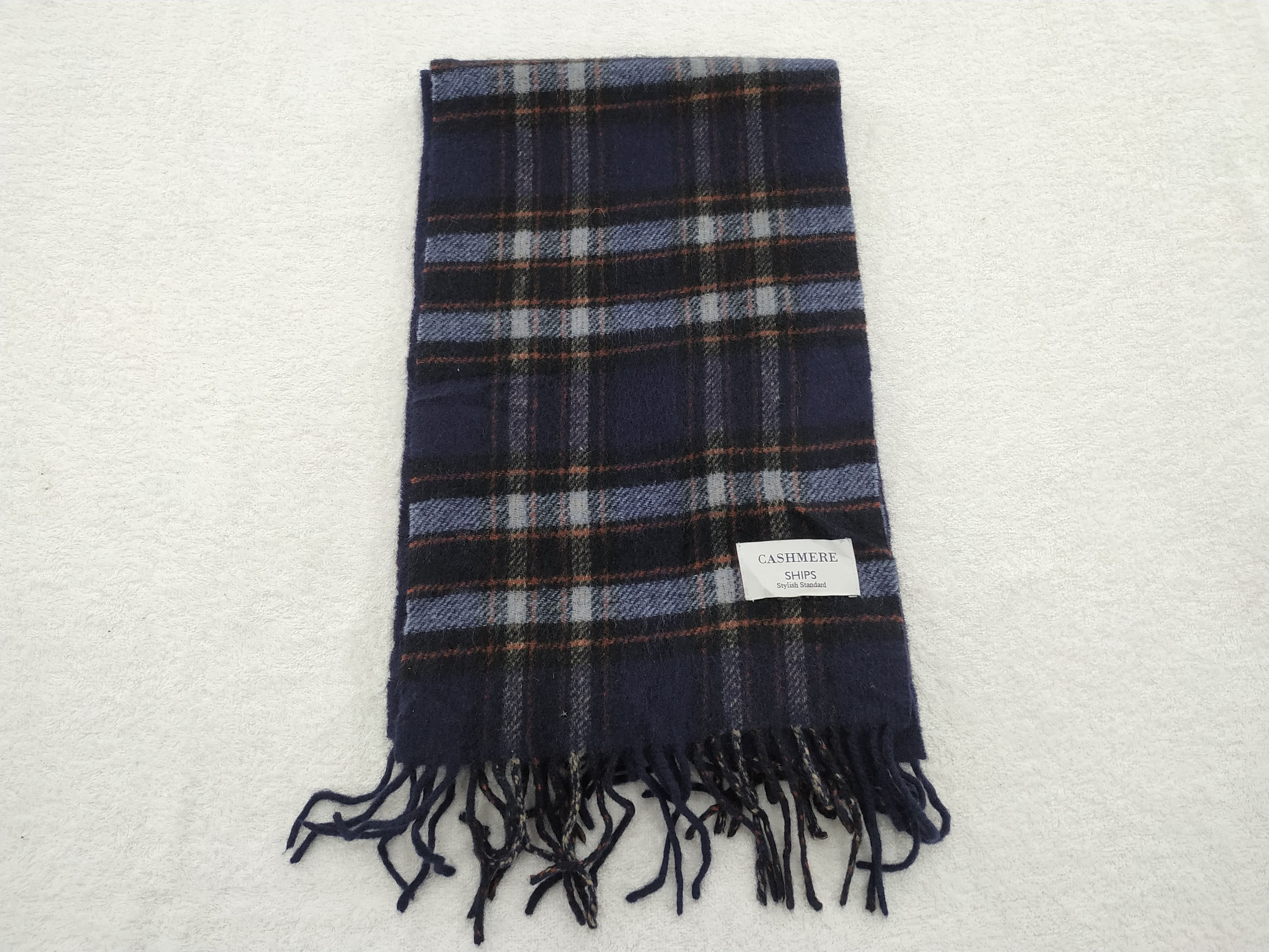 SHIPS Vintage Ships Cashmere Scarf/Muffler/Neckwear MF023 Size ONE SIZE - 1 Thumbnail