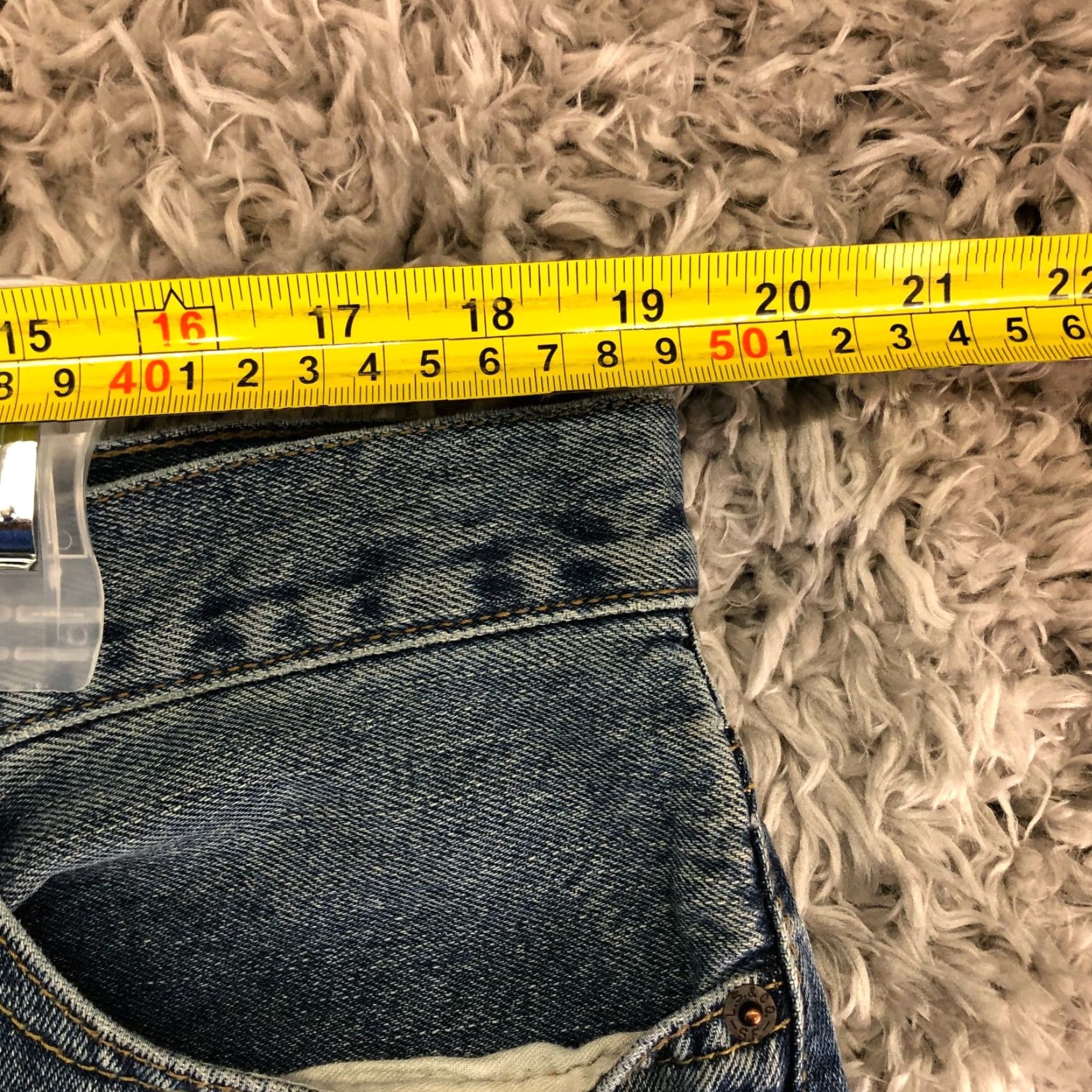Denizen DENIZEN 285 Relaxed Fit Mens Size 40x30 Mid Rise Straight Leg Blue Denim Jeans Size US 40 / EU 56 - 2 Thumbnail