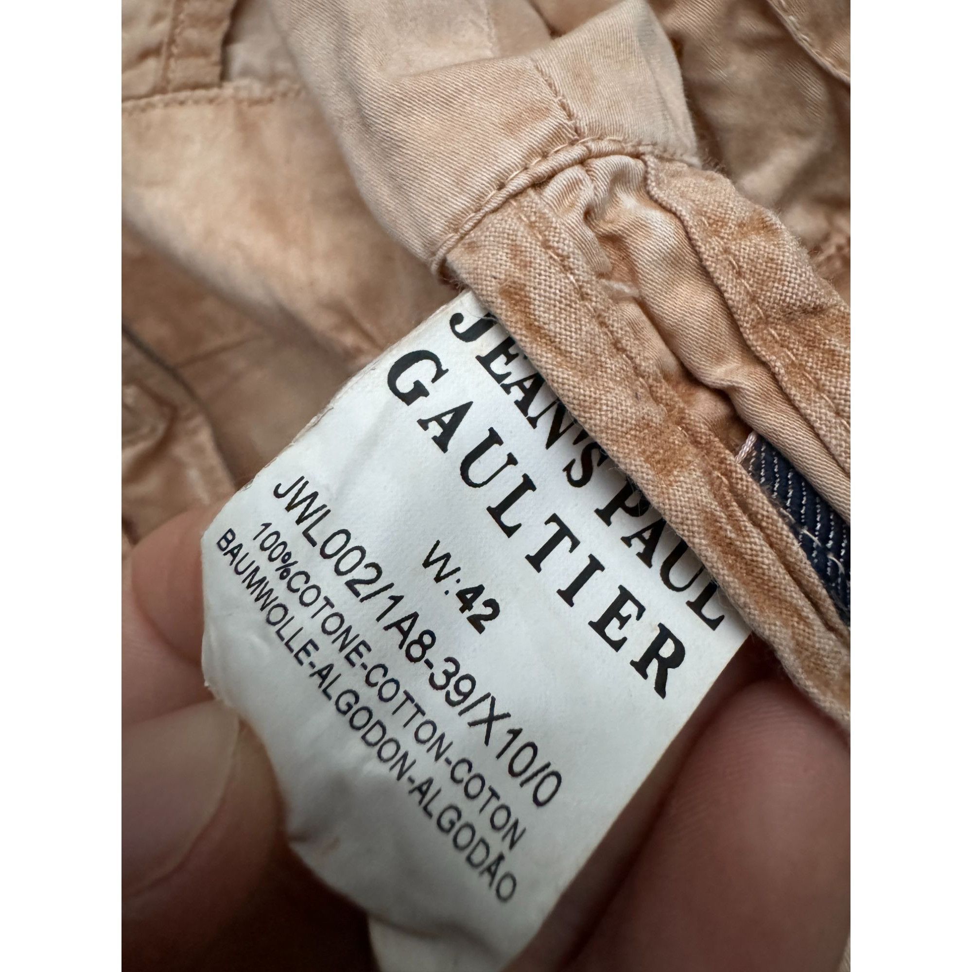 Jean Paul Gaultier Vintage Beige / Bronze Cotton Jacket Size S / US 4 / IT 40 - 5 Thumbnail
