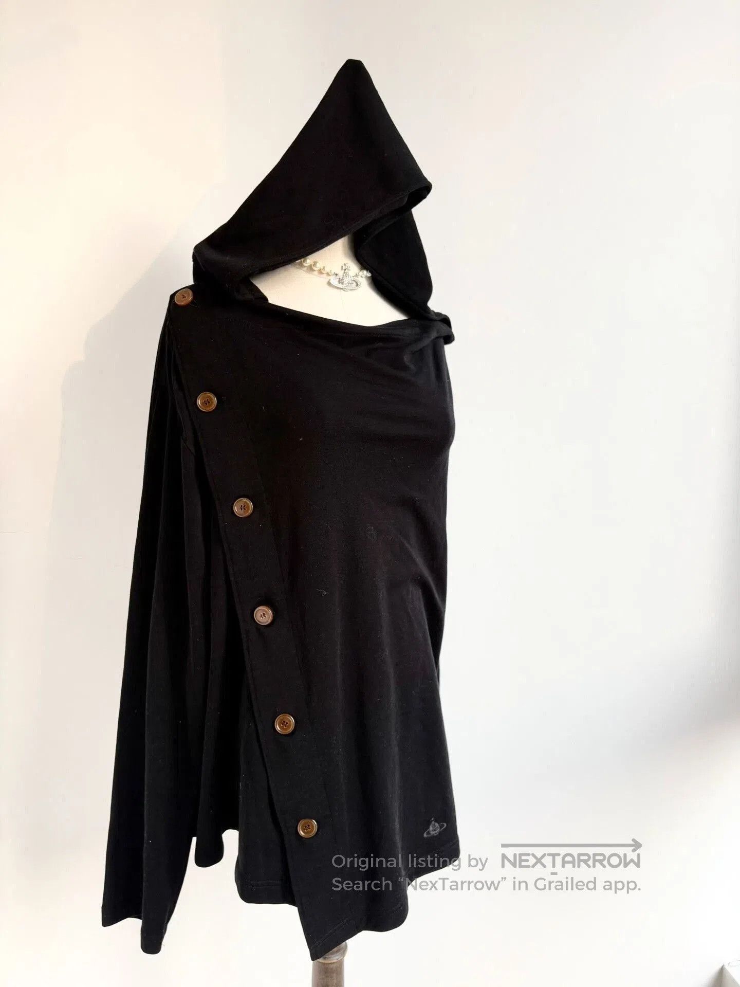 Vivienne Westwood Vivienne Westwood Black Hooded Jacket. Size L / US 10 / IT 46 - 1 Thumbnail