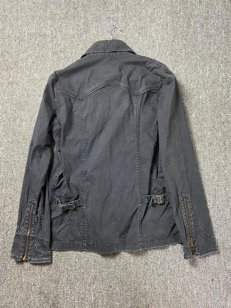 Japanese Brand Soul of Freedom Punk Style Denim Jacket (200) Size US XXS / EU 40 - 2 Thumbnail