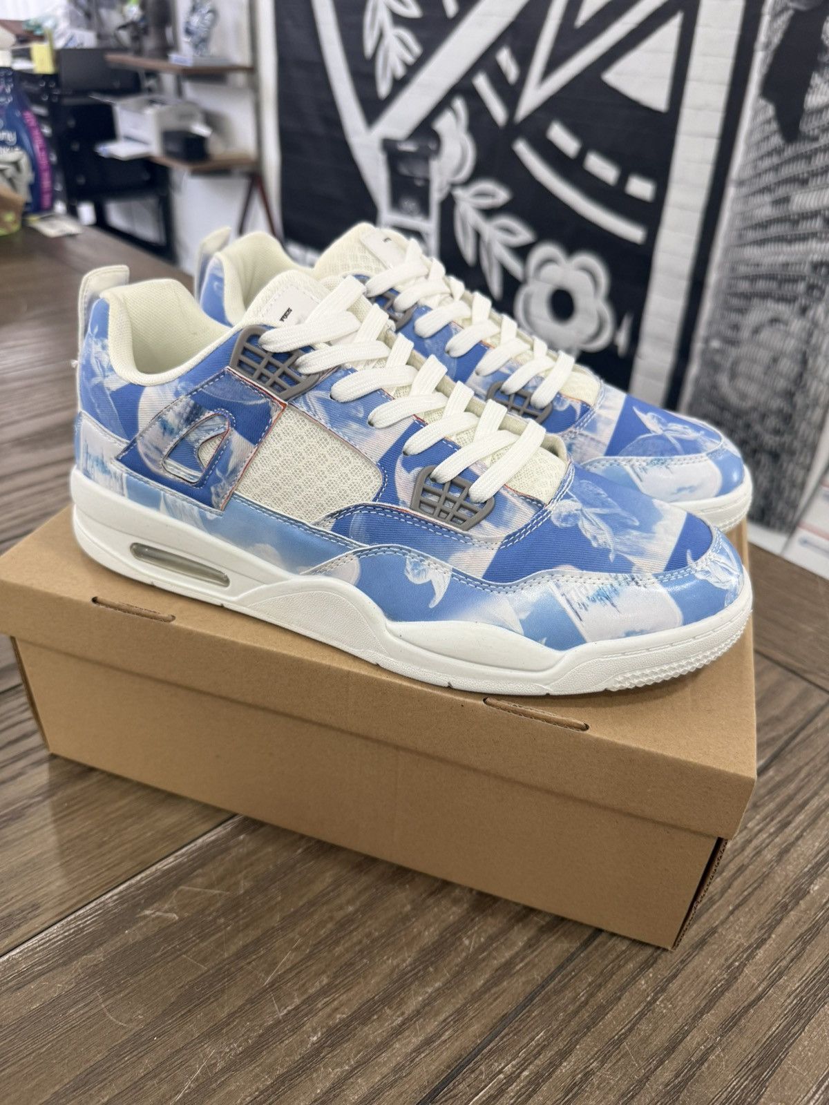 Kitowares 🙏🏻 KITOWARES Custom RARE! Jordan 4 Afterlife Size 12 🙏🏻 Size US 12 / EU 45 - 1 Thumbnail