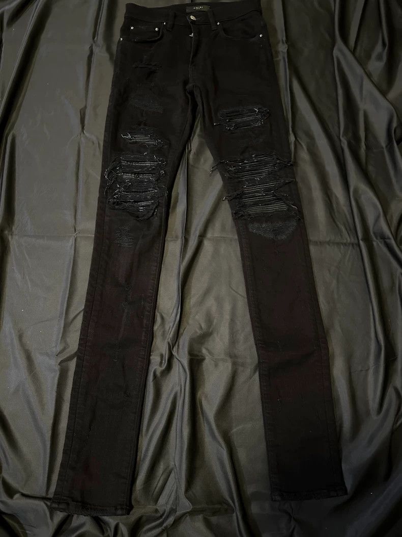 Amiri 16ssMX1 black leather jeans 2501-Nextarrow
