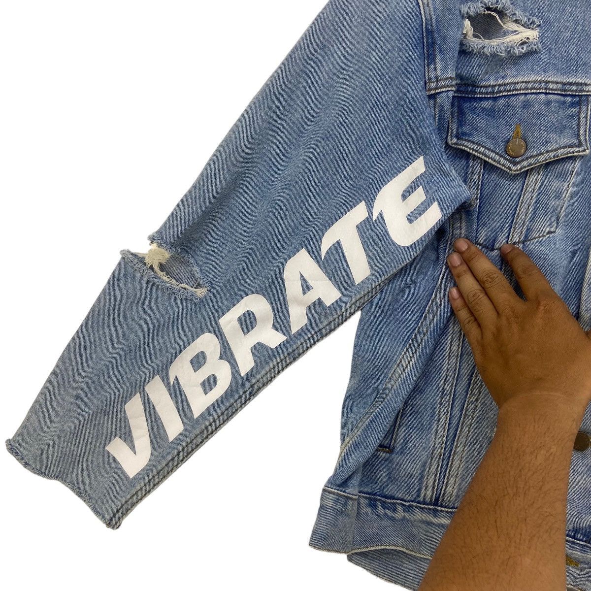 Japanese Brand Japanese Brand Vibrate Street Fashion Distressed Denim Size US M / EU 48-50 / 2 - 8 Thumbnail