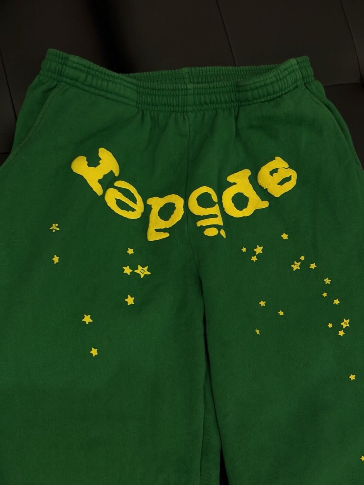 Sp5der Size S - Sp5der Green Sweatpants Spider Authentic (STAINS) Size US 30 / EU 46 - 7 Thumbnail