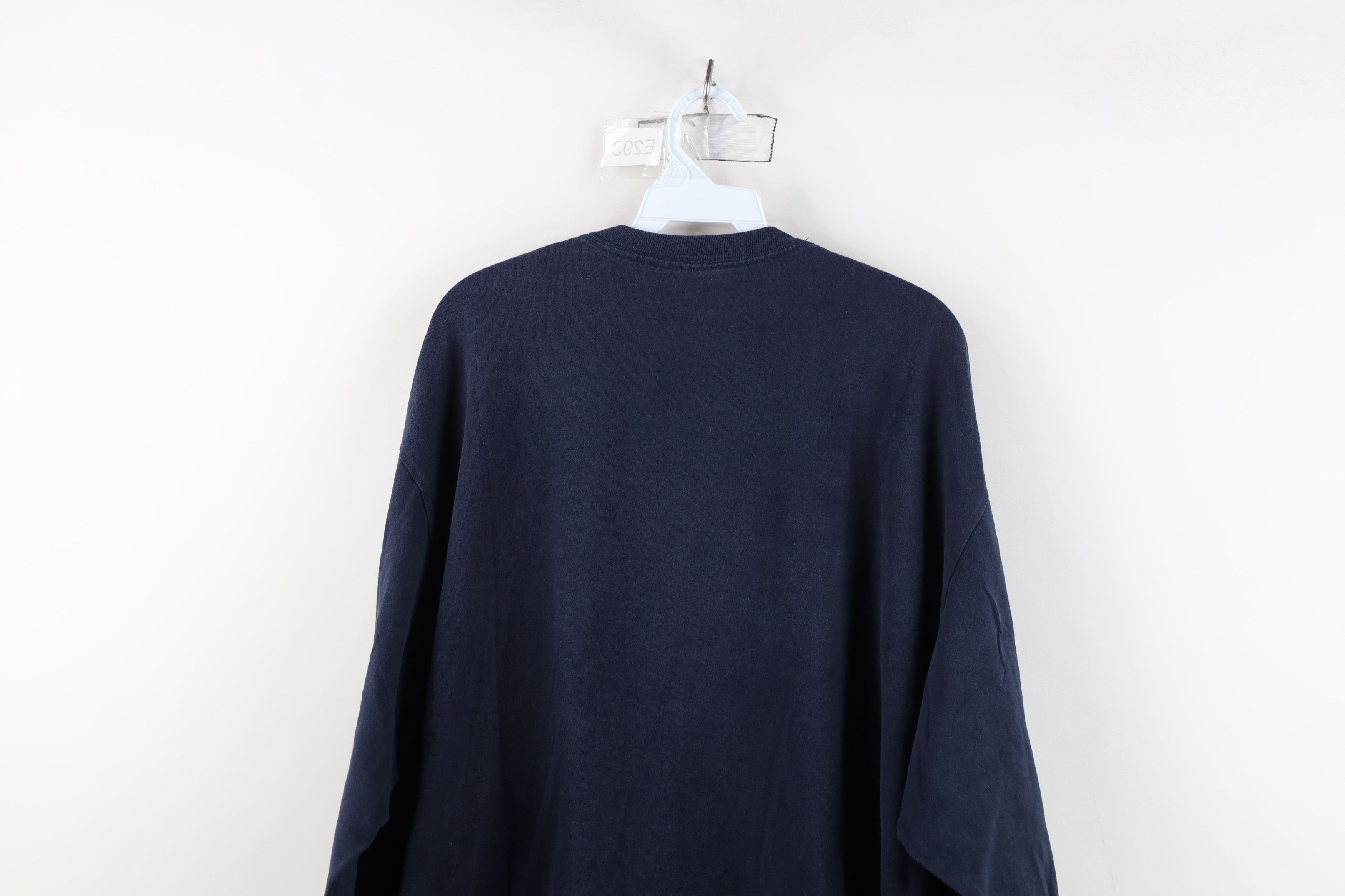 Vintage Vintage 90s Streetwear Heavy Long Sleeve T-Shirt Blue Cotton Size US XL / EU 56 / 4 - 10 Thumbnail