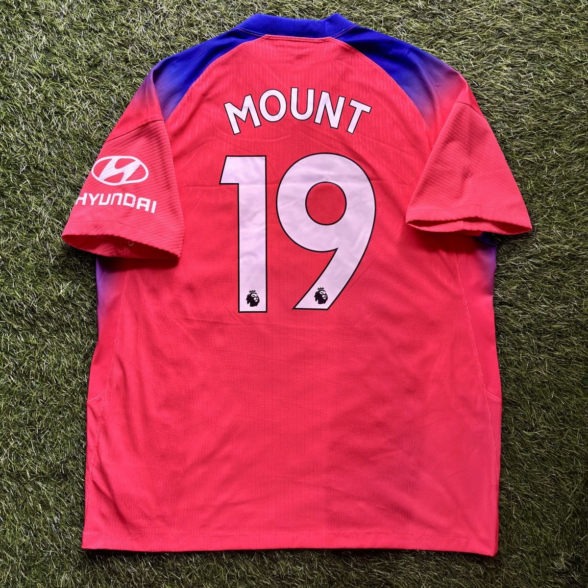 Nike Chelsea Player Issue 3rd 2020-21 Mount #19 Soccer Jersey Size US XL / EU 56 / 4 - 2 Thumbnail