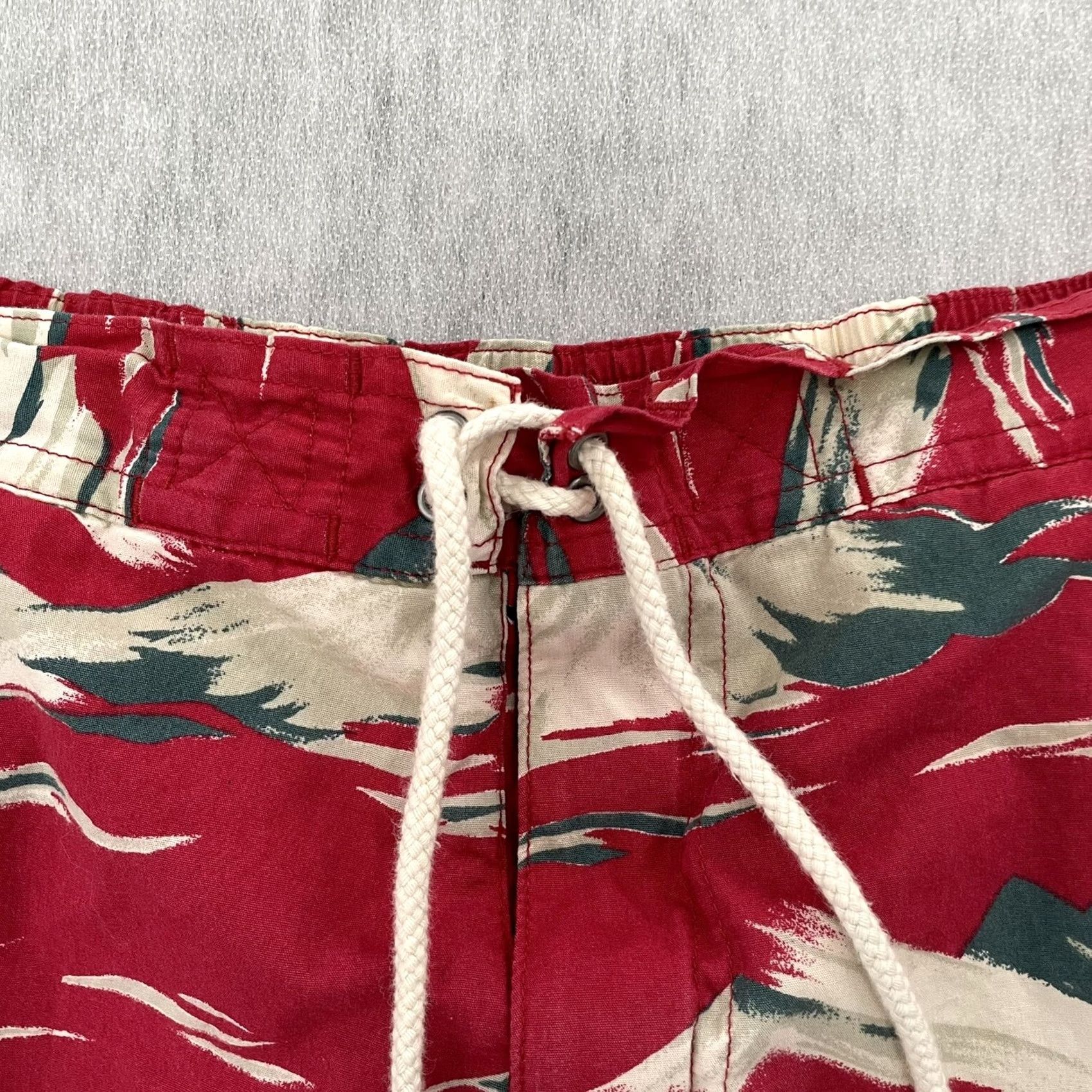 Vintage VINTAGE Ralph Lauren Polo Sport Red Hawaiian Surf Swim Trunks Adult Large Mens L Size US L / EU 52-54 / 3 - 3 Thumbnail