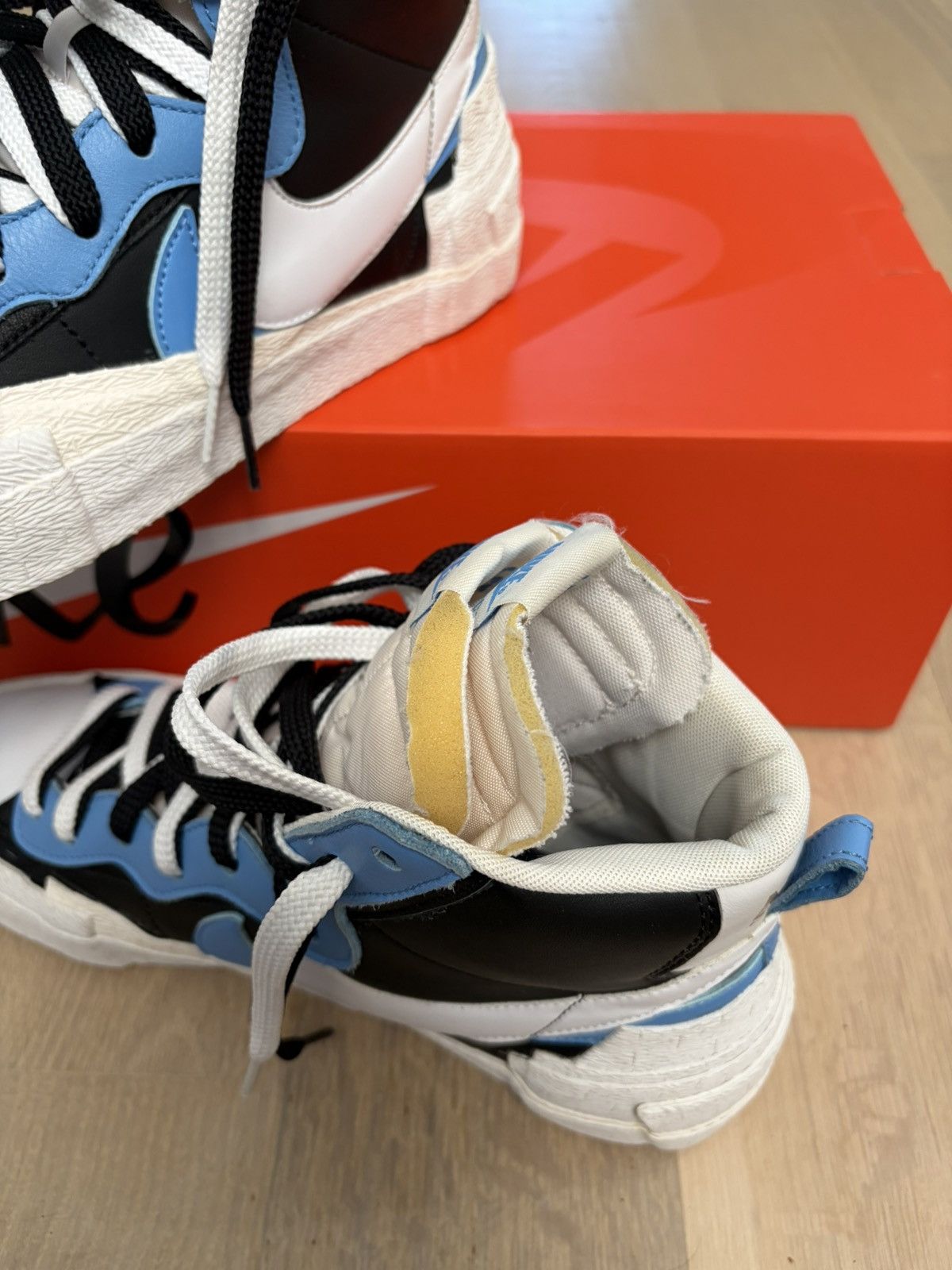 Nike × Sacai Nike x Sacai Blazer Mid Black Legend Blue 2019 BV0072-001 Size US 10 / EU 43 - 15 Thumbnail