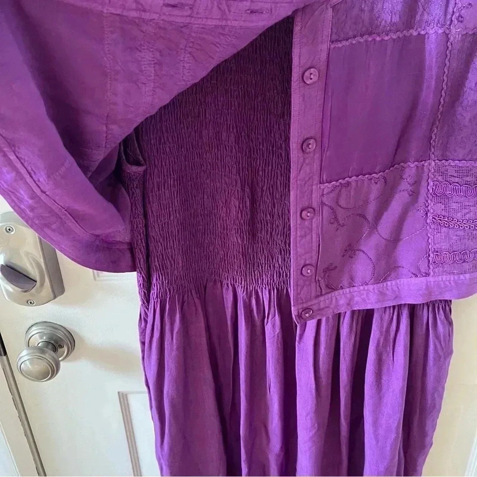 Other Country Wear Casuals NWT Vintage Purple Maxi Dress w/ Shirt Size L / US 10 / IT 46 - 2 Thumbnail