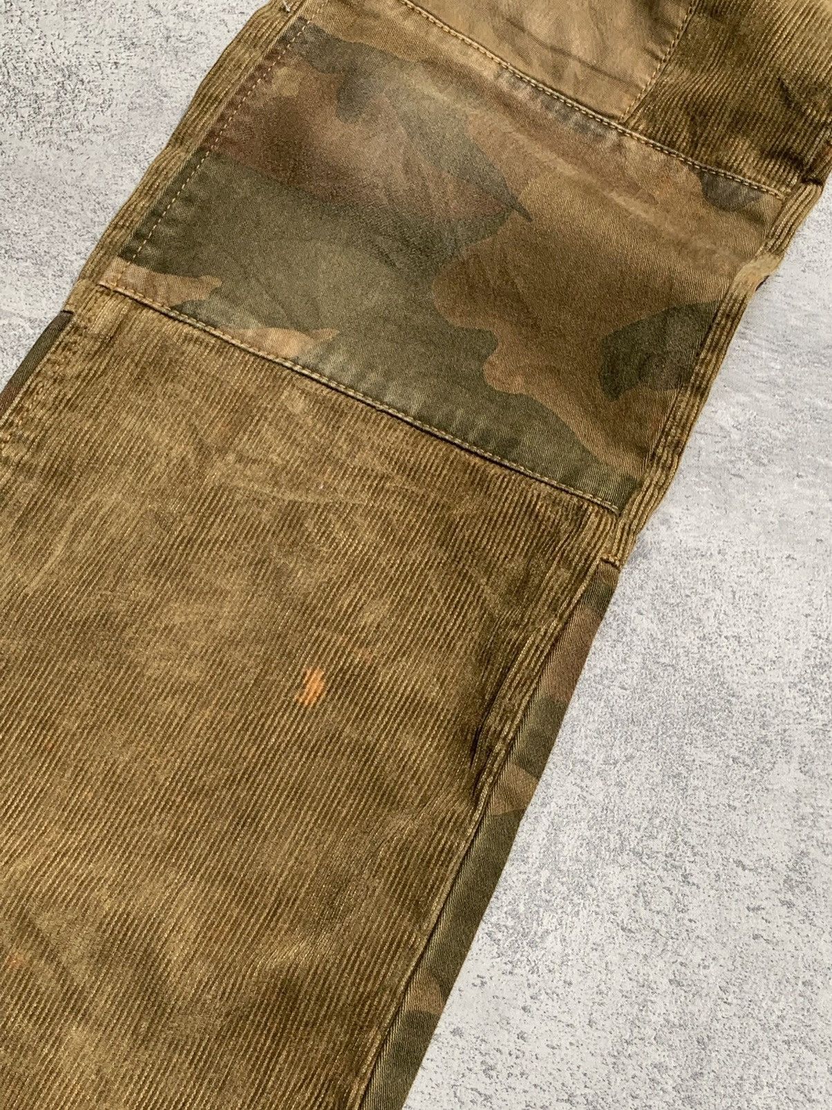 Japanese Brand Corduroy flared patcwork pants Size US 29 - 2 Thumbnail