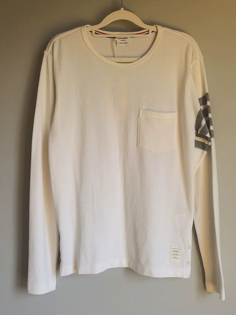 Thom Browne Thom Browne Round neck knit sweater Size US XS / EU 42 / 0 - 1 Thumbnail