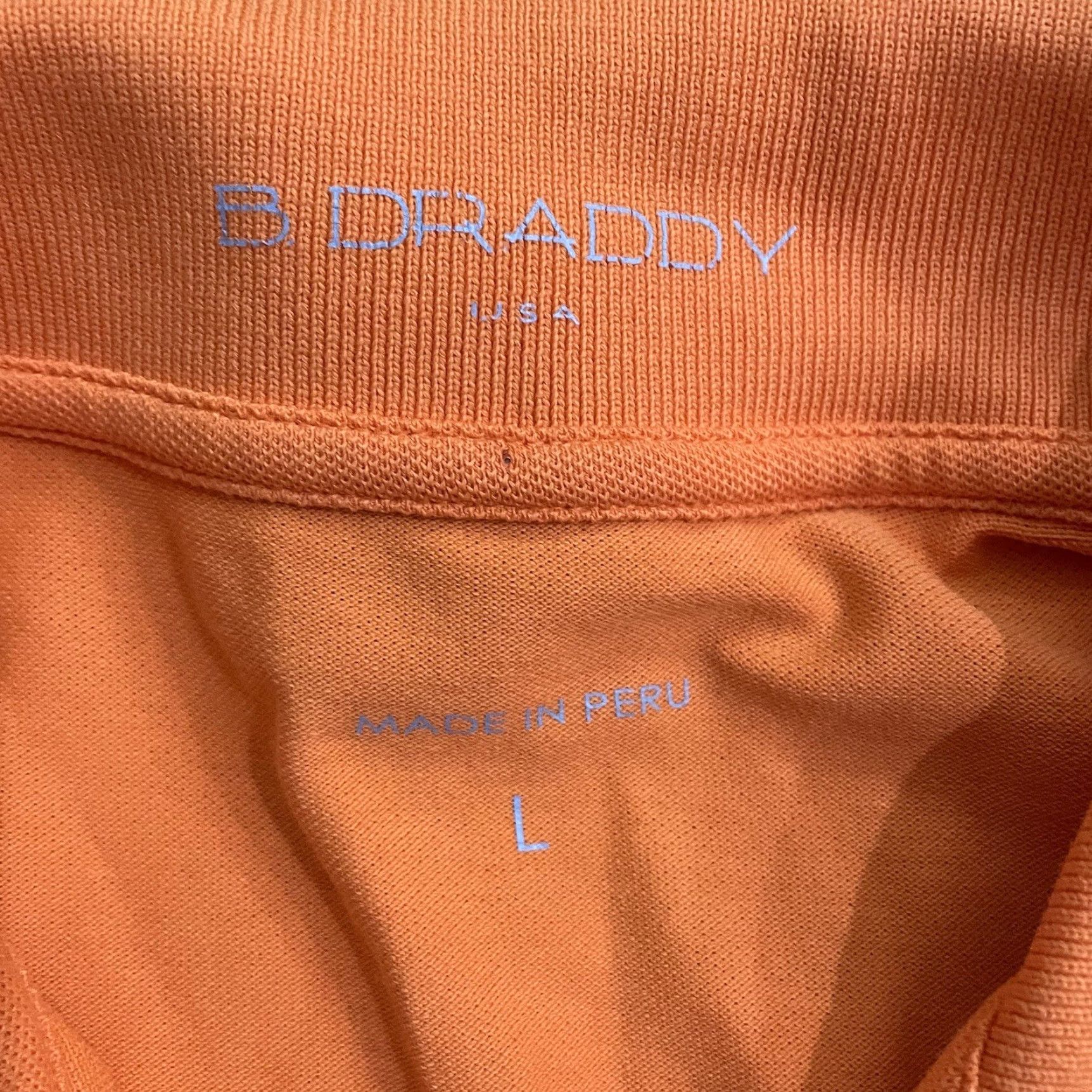 Vintage VINTAGE B Draddy Polo Shirt Mens Size L Orange Cotton USA Shirt Mens L Orange USA Size US L / EU 52-54 / 3 - 4 Thumbnail