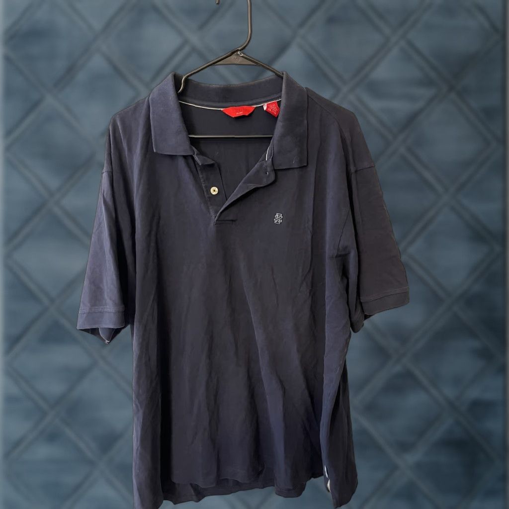 Izod VINTAGE? No. IZOD GOLF POLO SHIRT Men’s XXL Blue Solid Knit 100% Cotton Short Sleeve Button Collar Polo Brand IZOD Golf Classic Mens 2XL Blue Polo Size US XXL / EU 58 / 5 - 1 Thumbnail