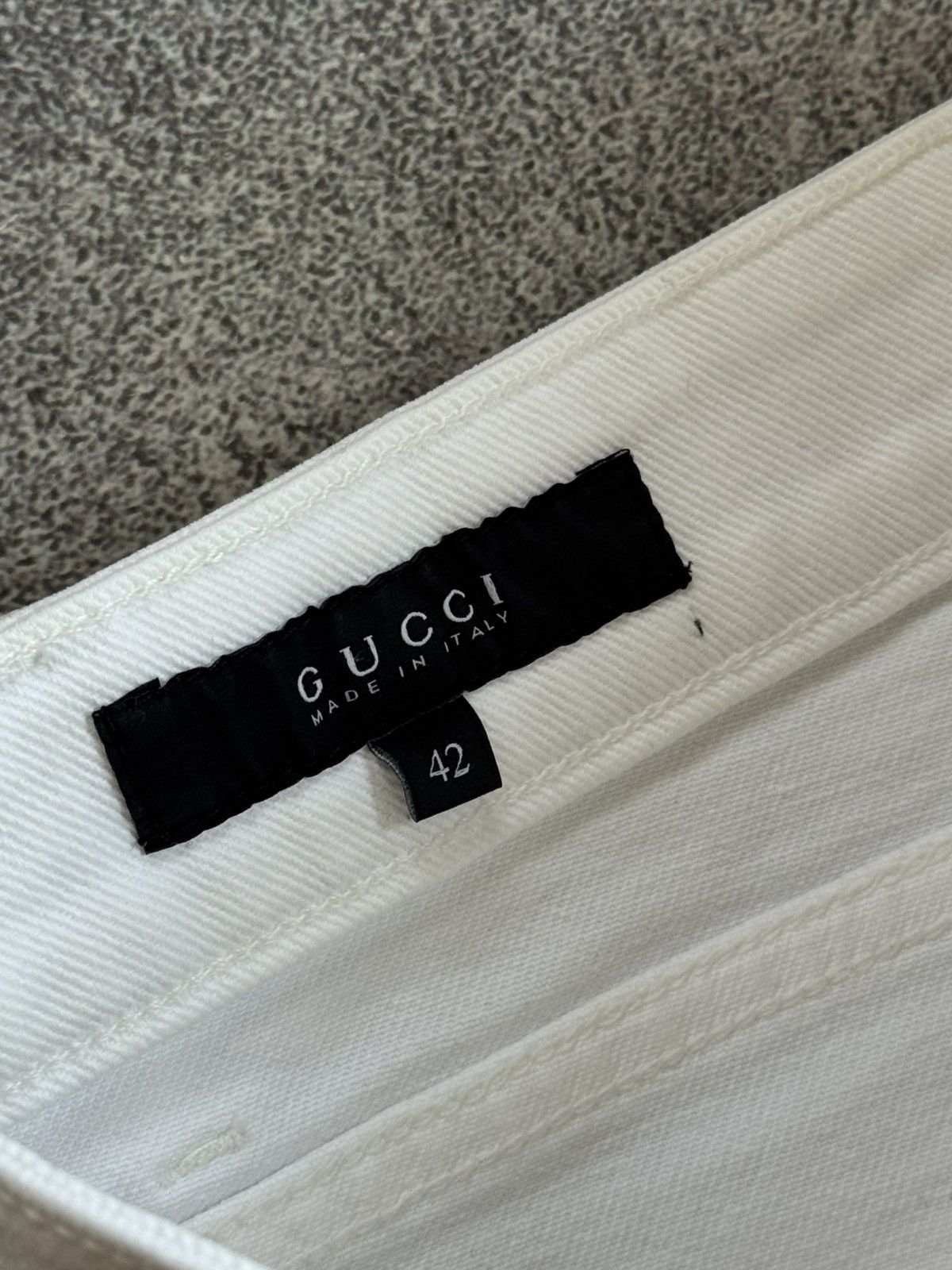 Gucci Gucci 42size white denim pants jeans trousers flared Size 28" / US 6 / IT 42 - 13 Thumbnail