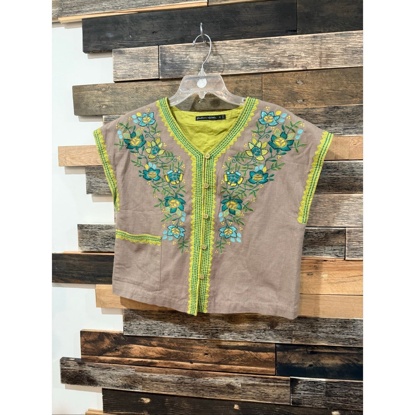 Guru Gudrun Sjoden embroidered vest size Medium Size M / US 6-8 / IT 42-44 - 1 Thumbnail