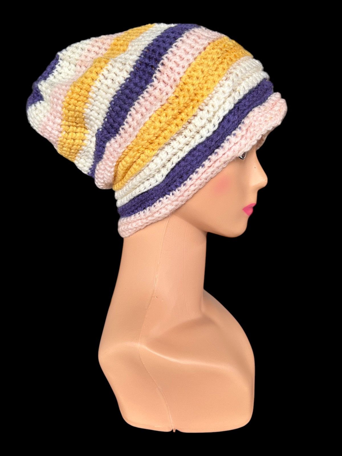 Japanese Brand × Kapital × Vintage Crochet Knitted Handmade big Beanie Hats Size ONE SIZE - 1 Thumbnail