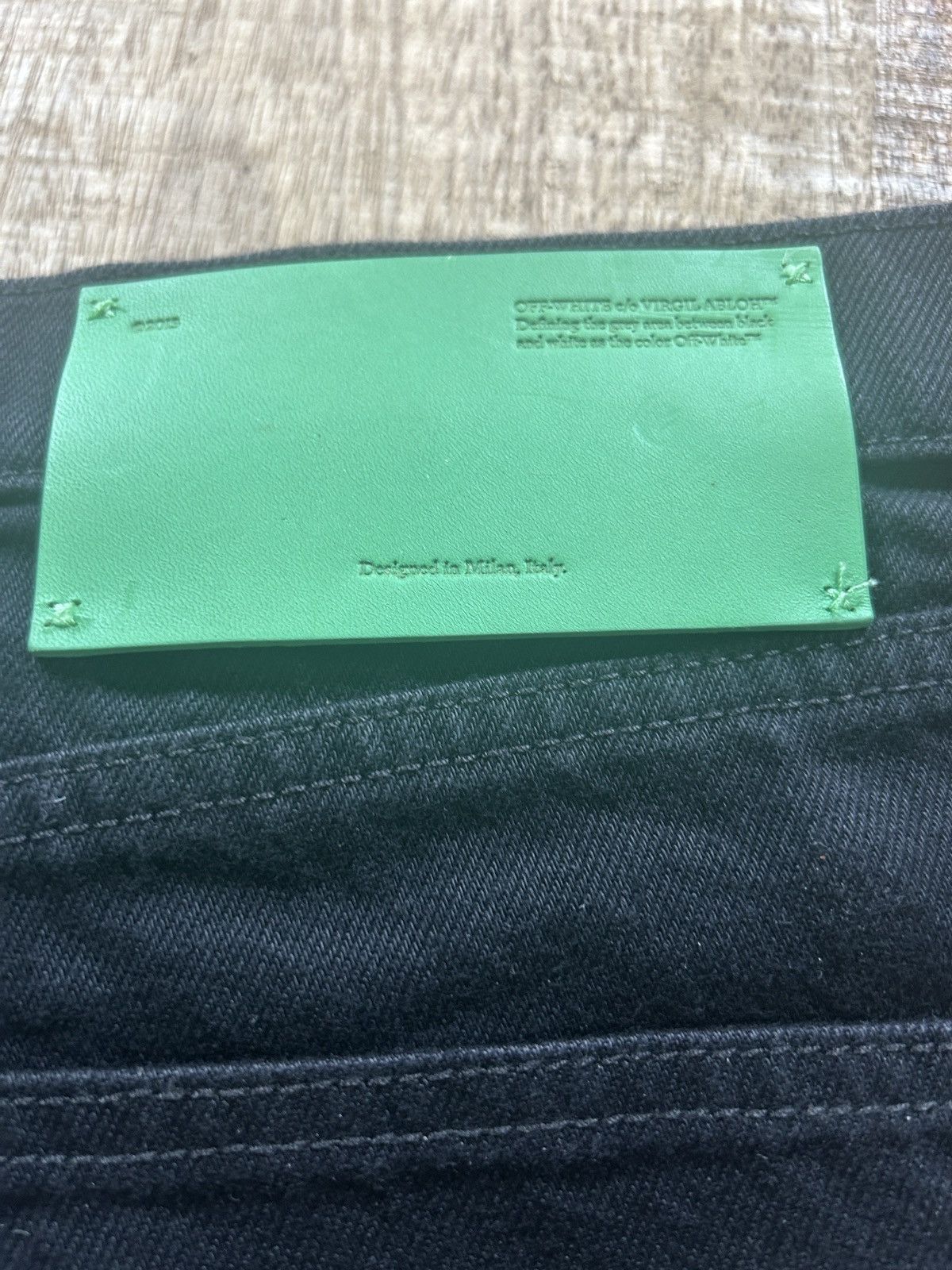 Off-White Off-white denim shorts embroidered jean virgil abloh black Size US 31 - 3 Thumbnail