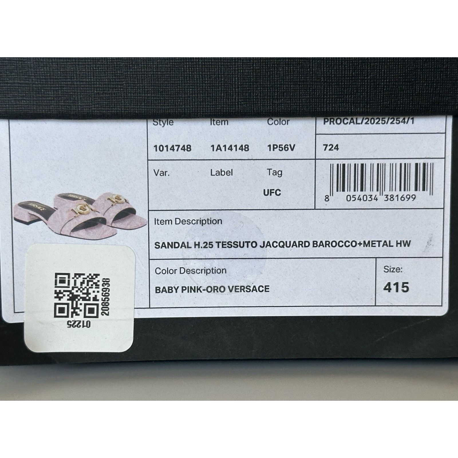 Versace VERSACE Womens Medusa Head Baby Pink Sandals 11.5 US 1014748 Size US 11.5 / IT 41.5 - 13 Thumbnail
