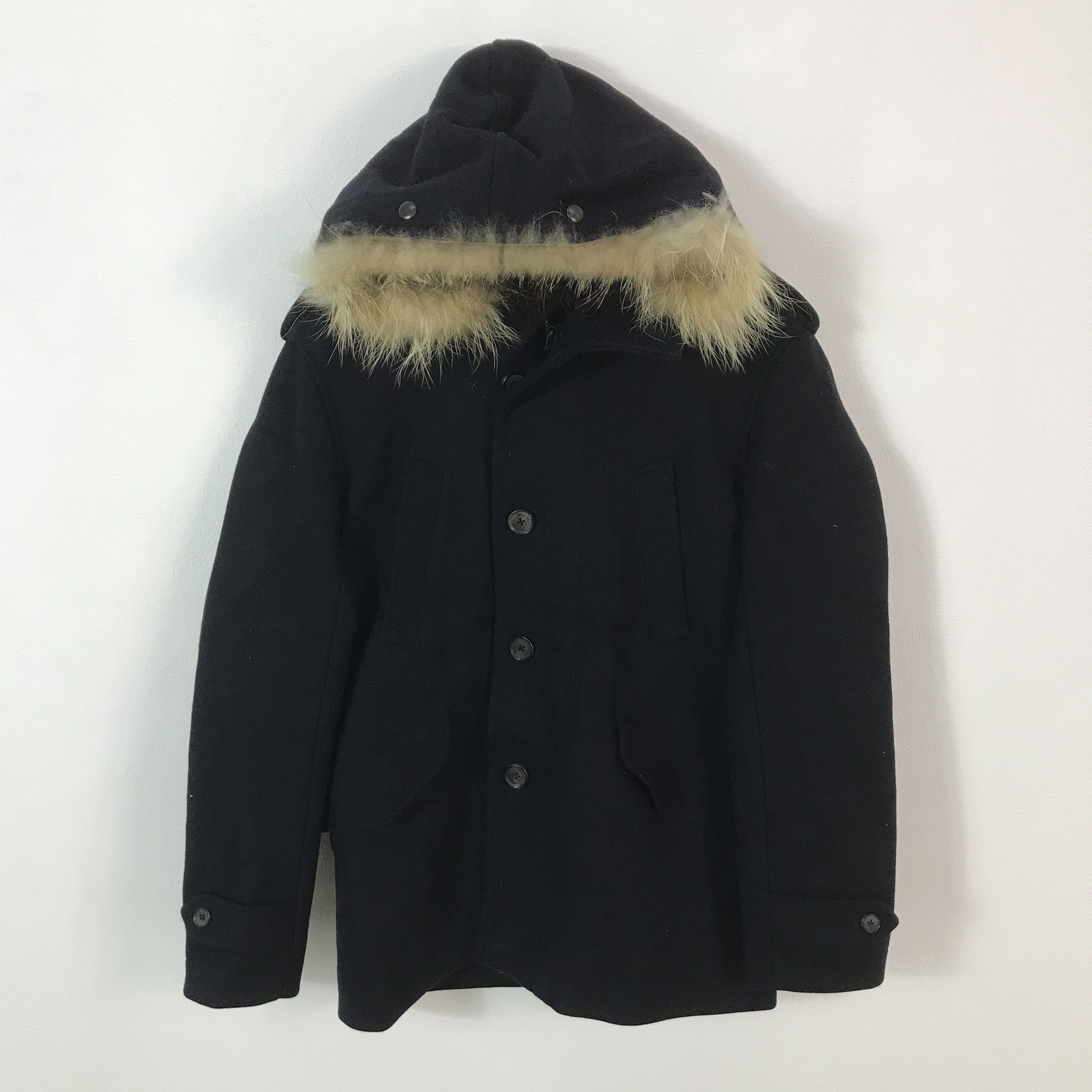 Edifice Japan Edifice Japan Wool Fur Hoodies jacket Size US L / EU 52-54 / 3 - 1 Thumbnail