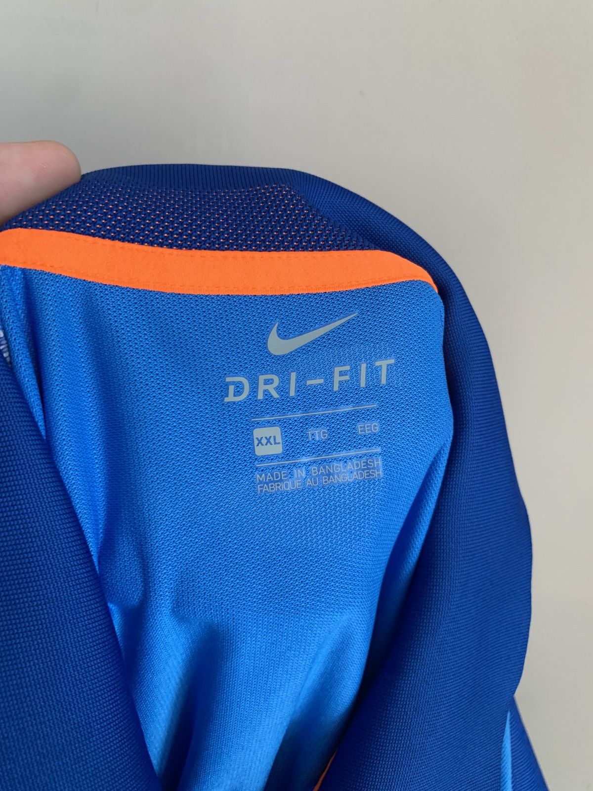 Nike India Home Cricket Polo Shirt Nike Jersey Size XXL Size US XXL / EU 58 / 5 - 8 Thumbnail