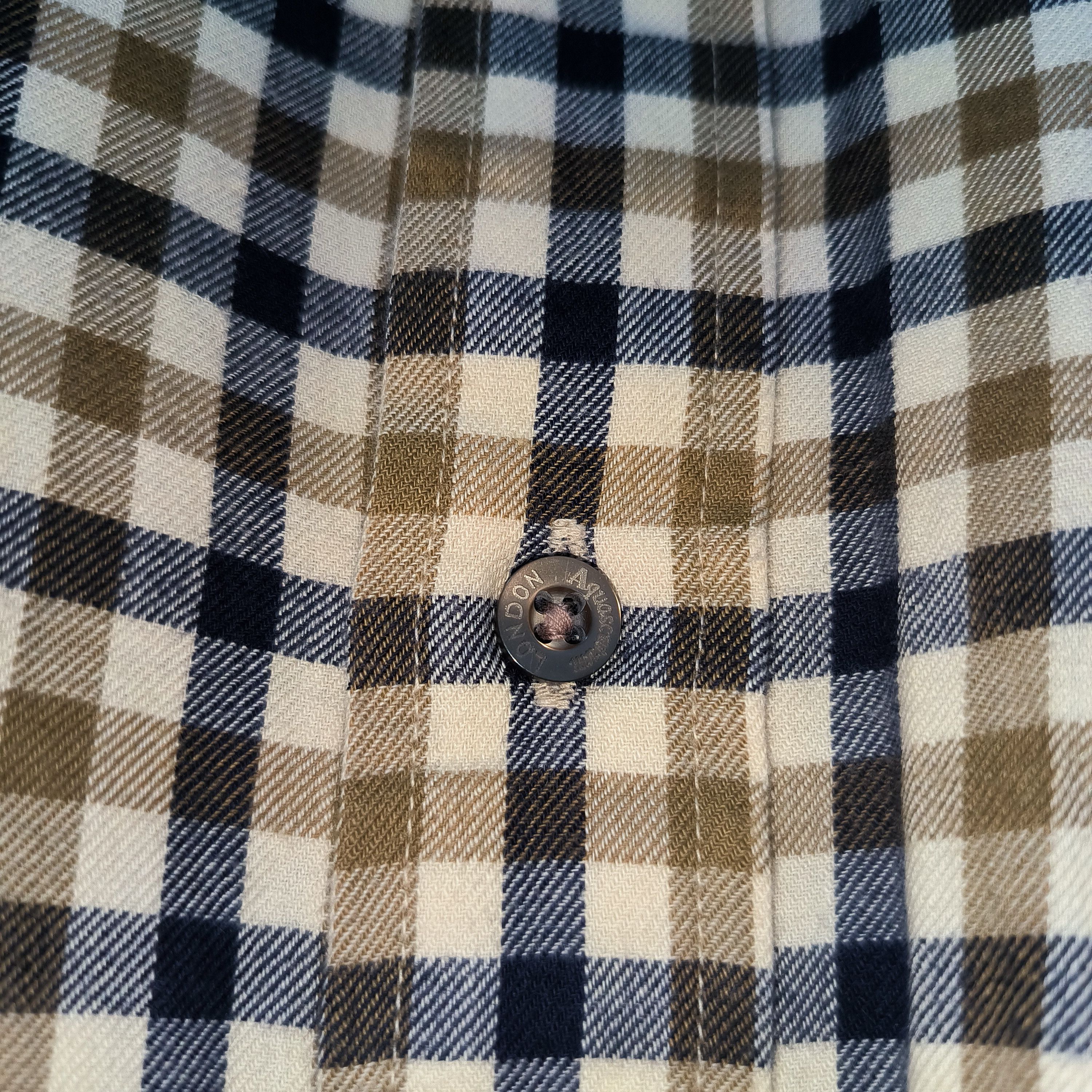 Aquascutum × Vintage Vintage Aquascutum Nova Check Shirts Size US L / EU 52-54 / 3 - 3 Thumbnail