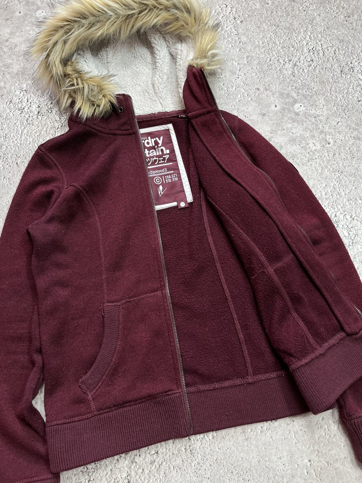 Superdry Superdry Faux Fur Hood Zip Hoodie Sherpa Lined Jacket Women Size M / US 6-8 / IT 42-44 - 6 Thumbnail